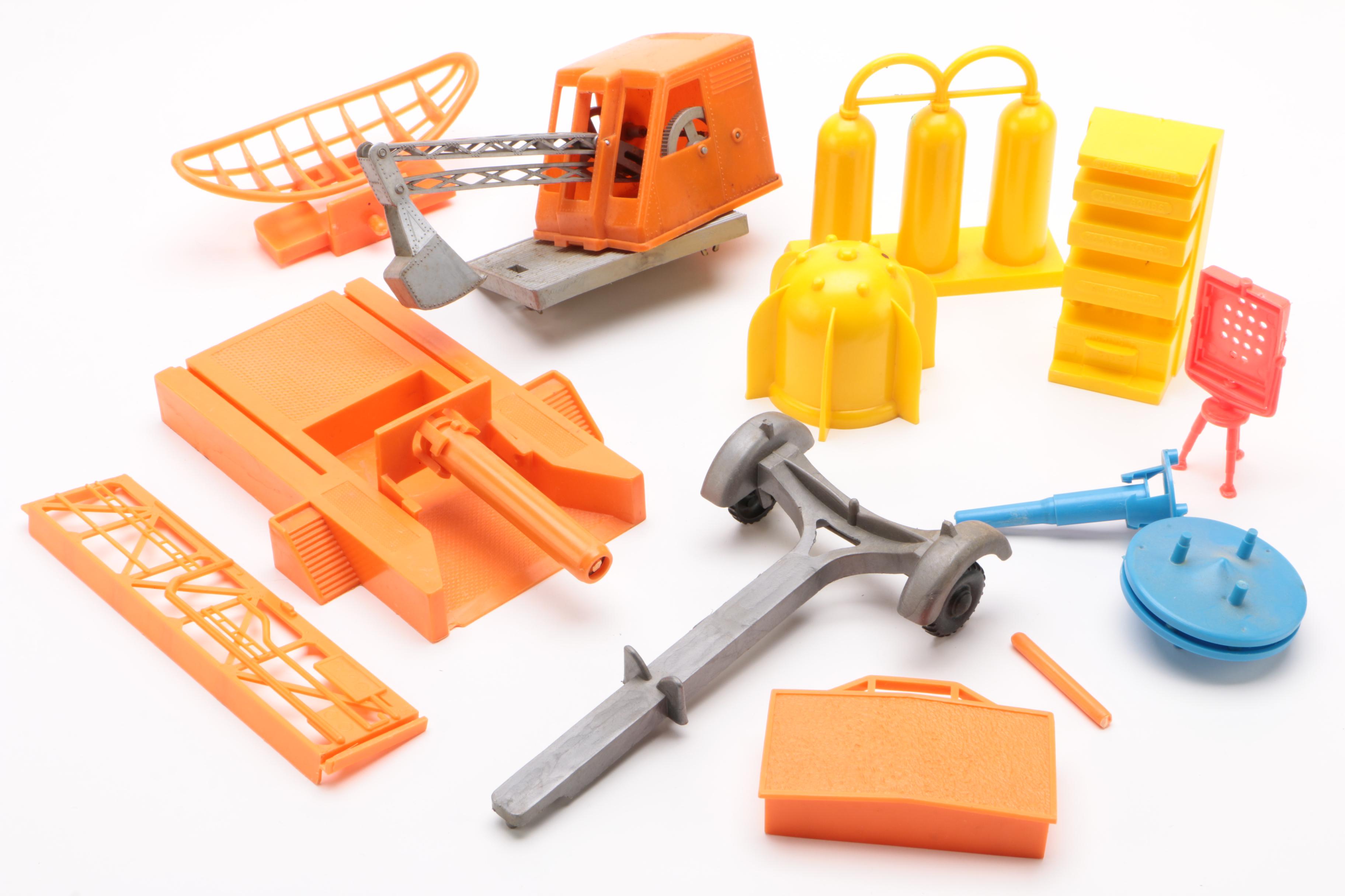 Louis Marx Operation Moon Base Toy Play Set with Box, circa 1965