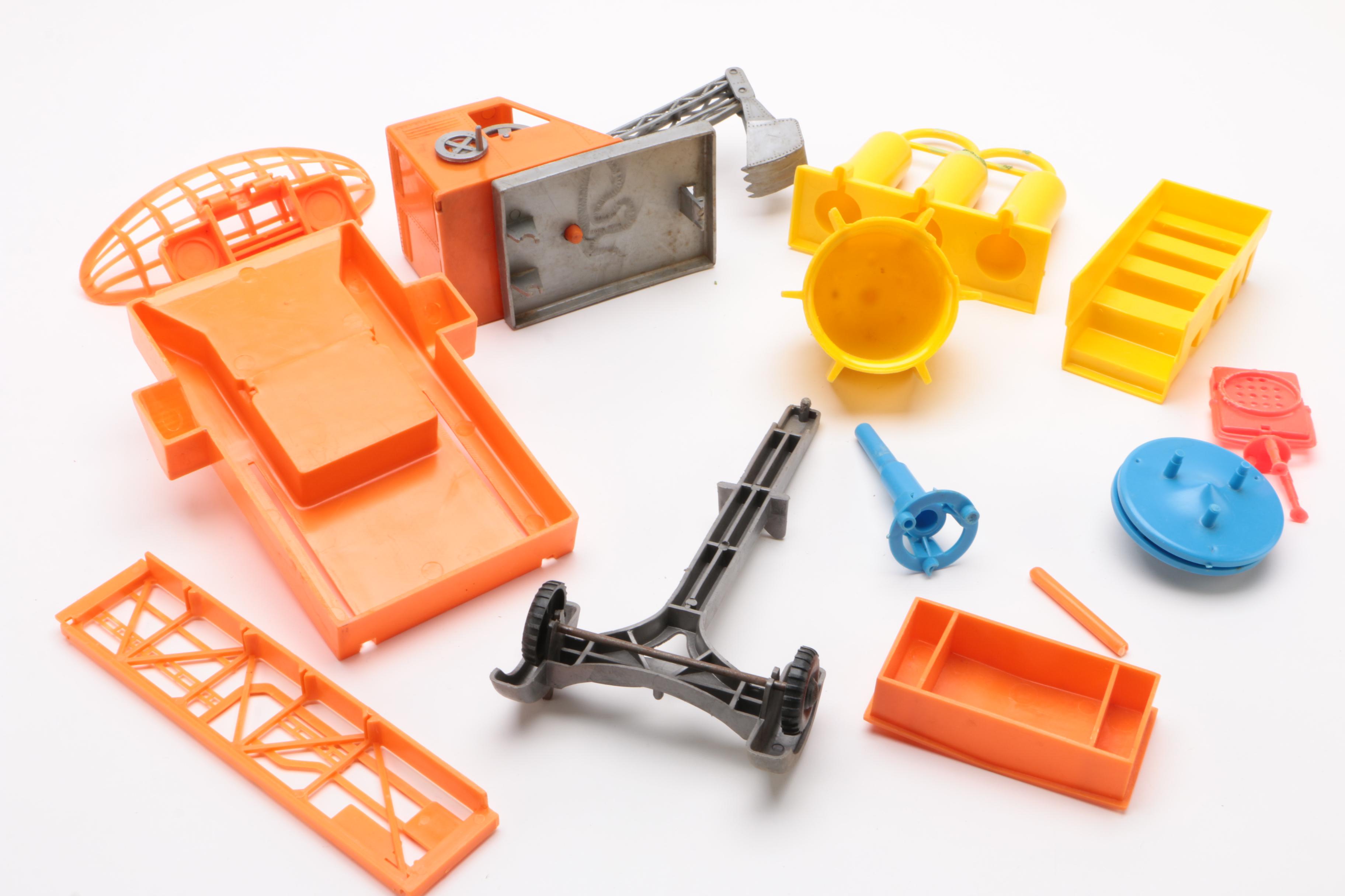 Louis Marx Operation Moon Base Toy Play Set with Box, circa 1965