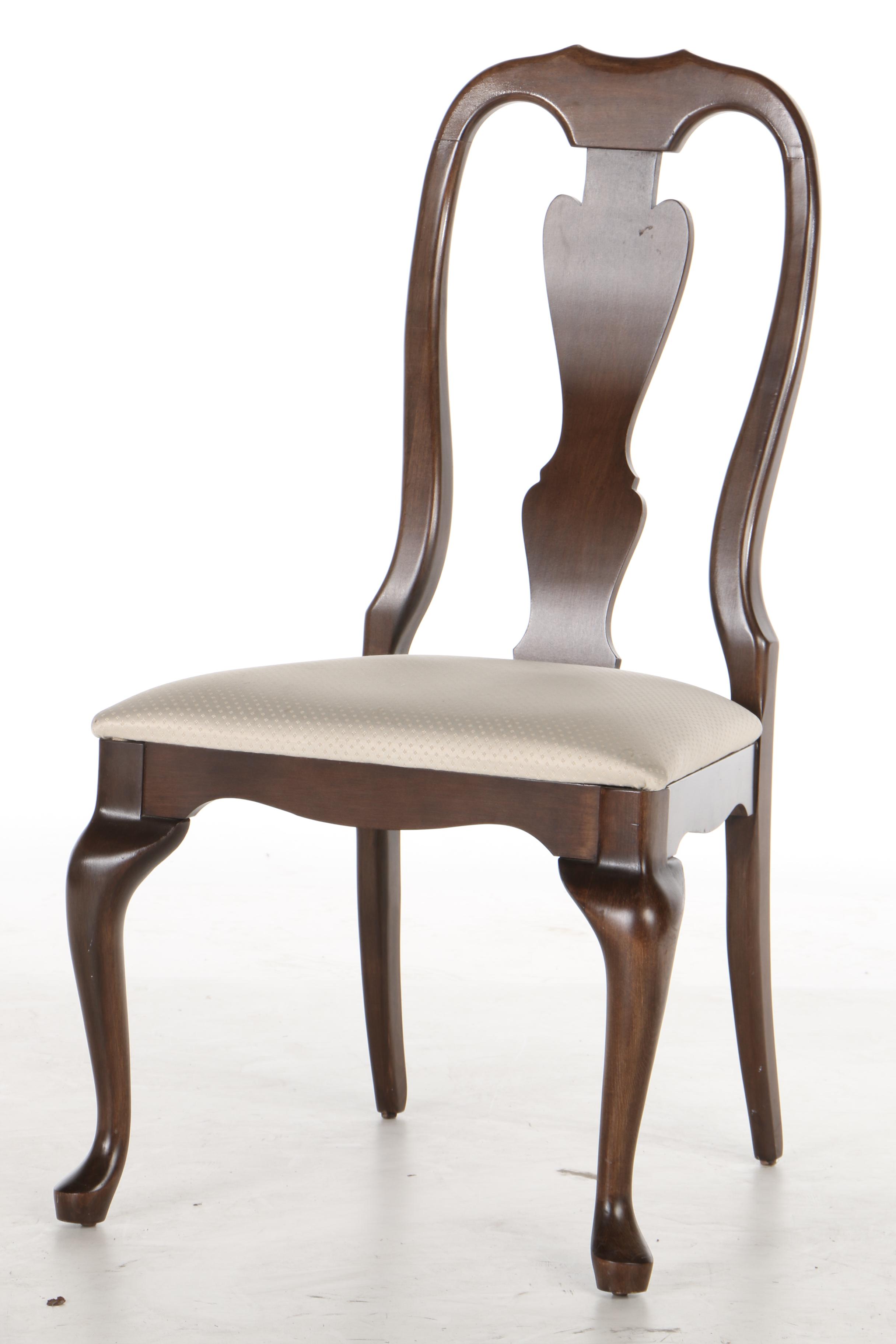 Crawford, Seven-Piece Queen Anne Style Cherry and Cherry-Stained Dining Set