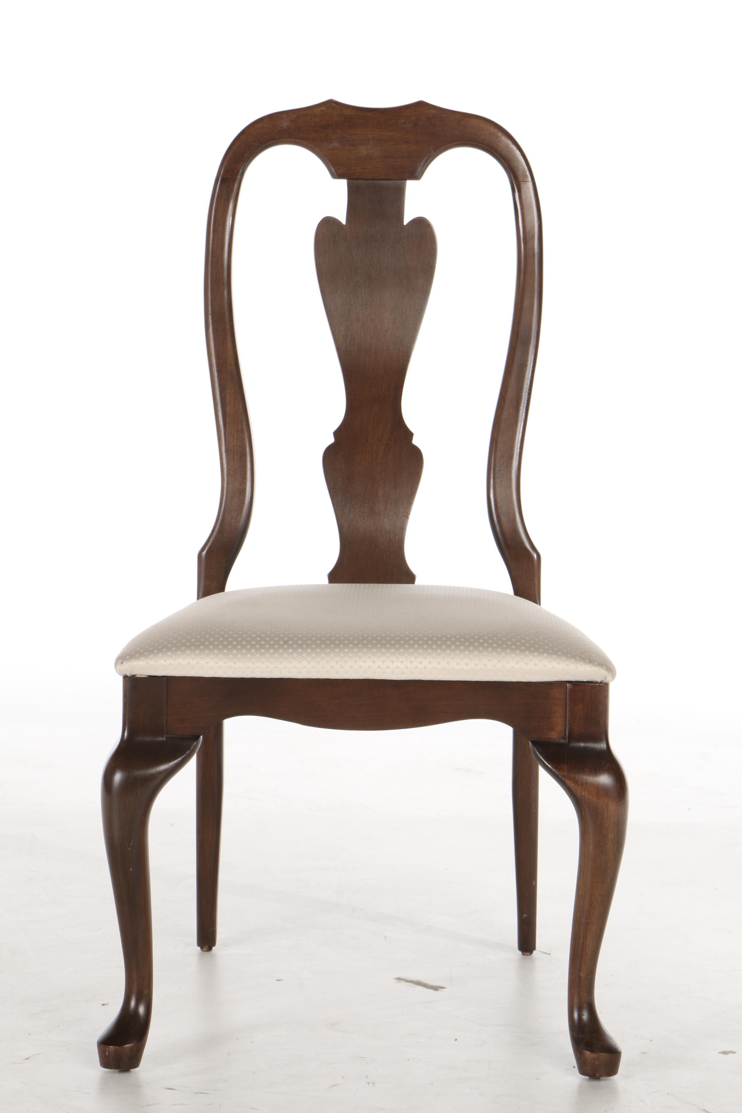 Crawford, Seven-Piece Queen Anne Style Cherry and Cherry-Stained Dining Set