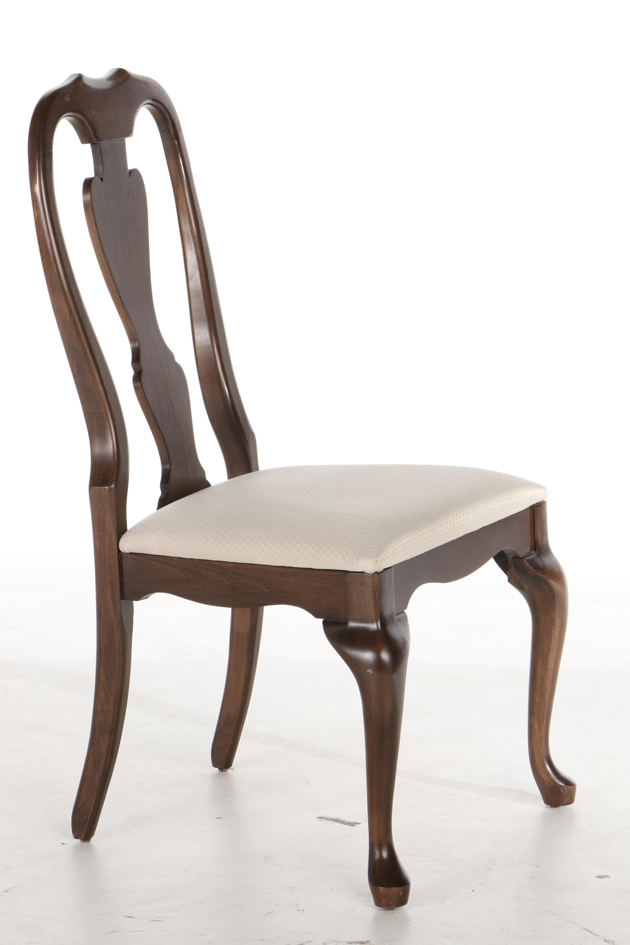 Crawford, Seven-Piece Queen Anne Style Cherry and Cherry-Stained Dining Set