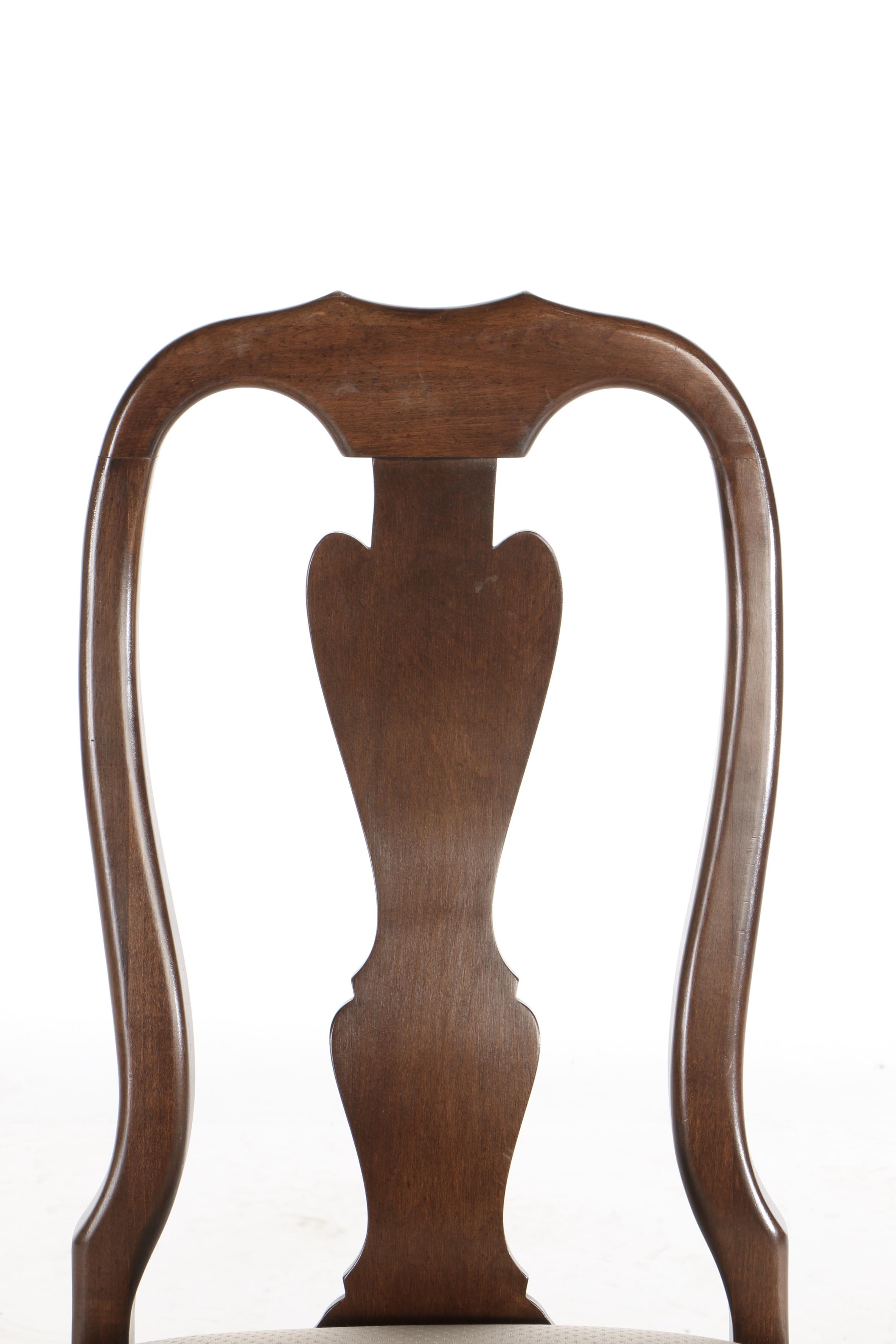 Crawford, Seven-Piece Queen Anne Style Cherry and Cherry-Stained Dining Set