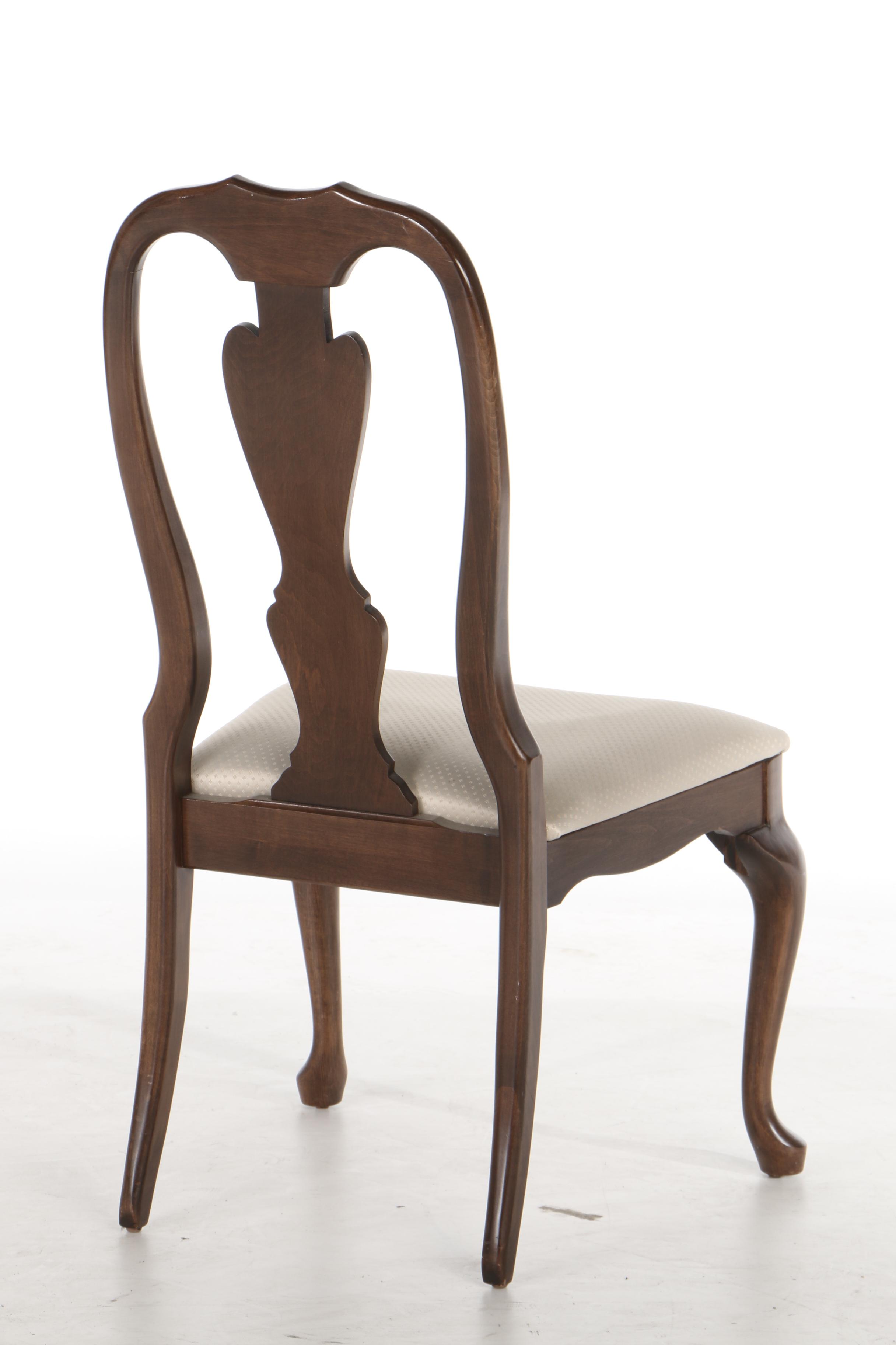 Crawford, Seven-Piece Queen Anne Style Cherry and Cherry-Stained Dining Set