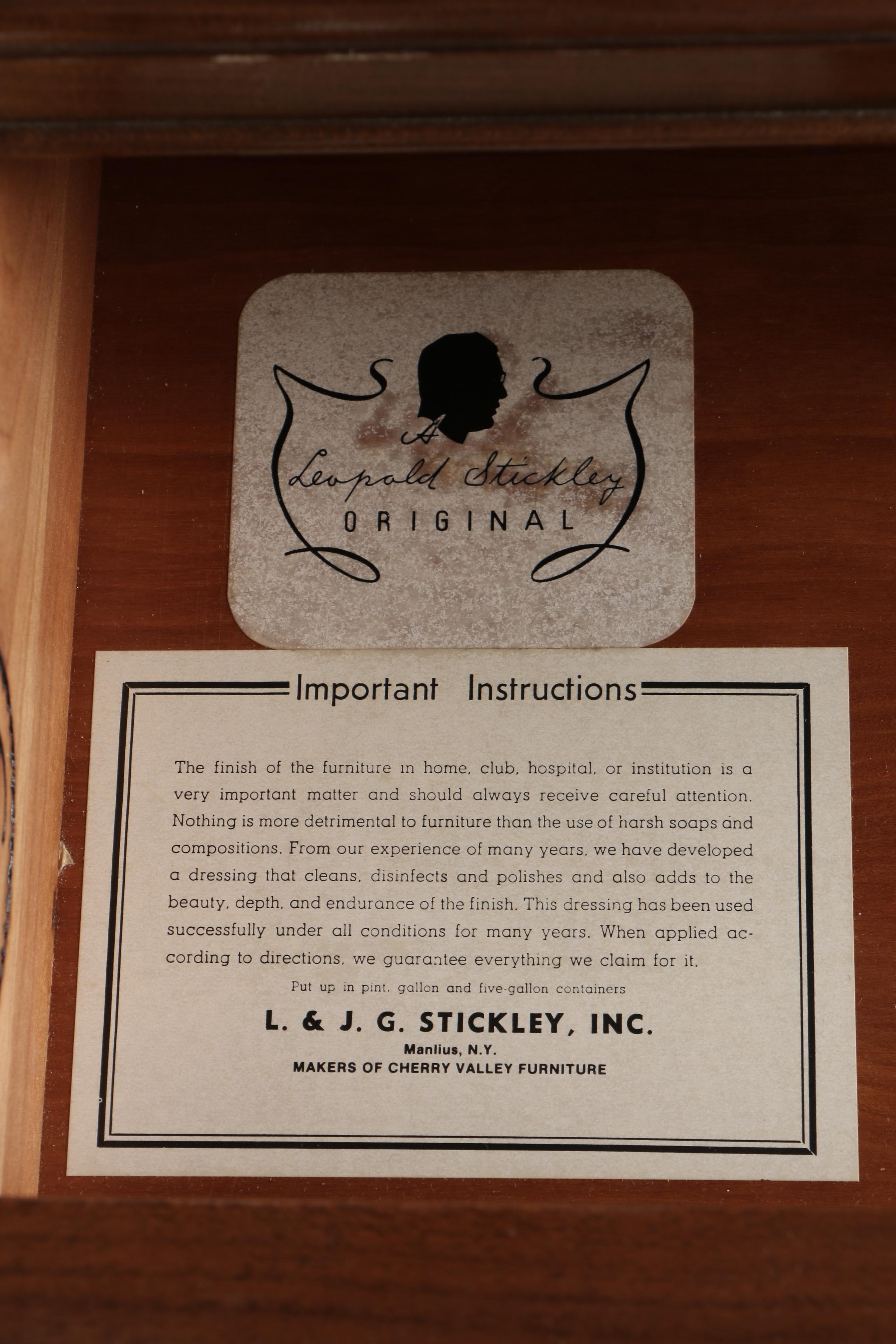 Stickley Furniture Mahogany Nightstand, Contemporary