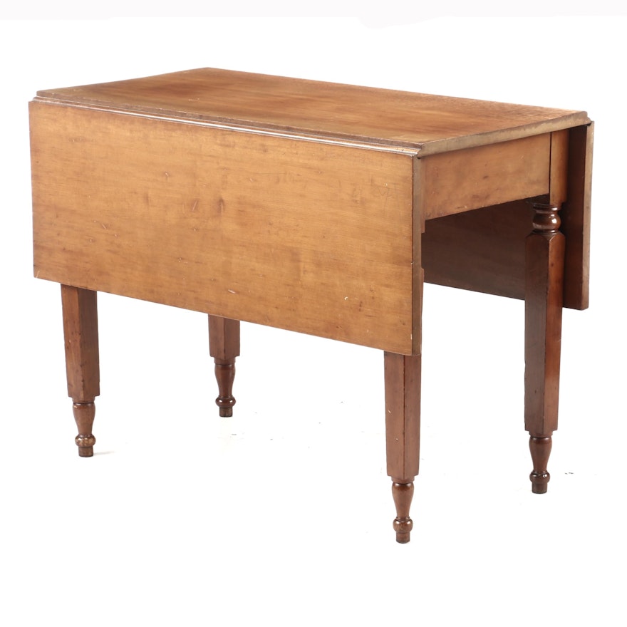 Country Empire Cherry Drop Leaf Table, Mid-19th Century