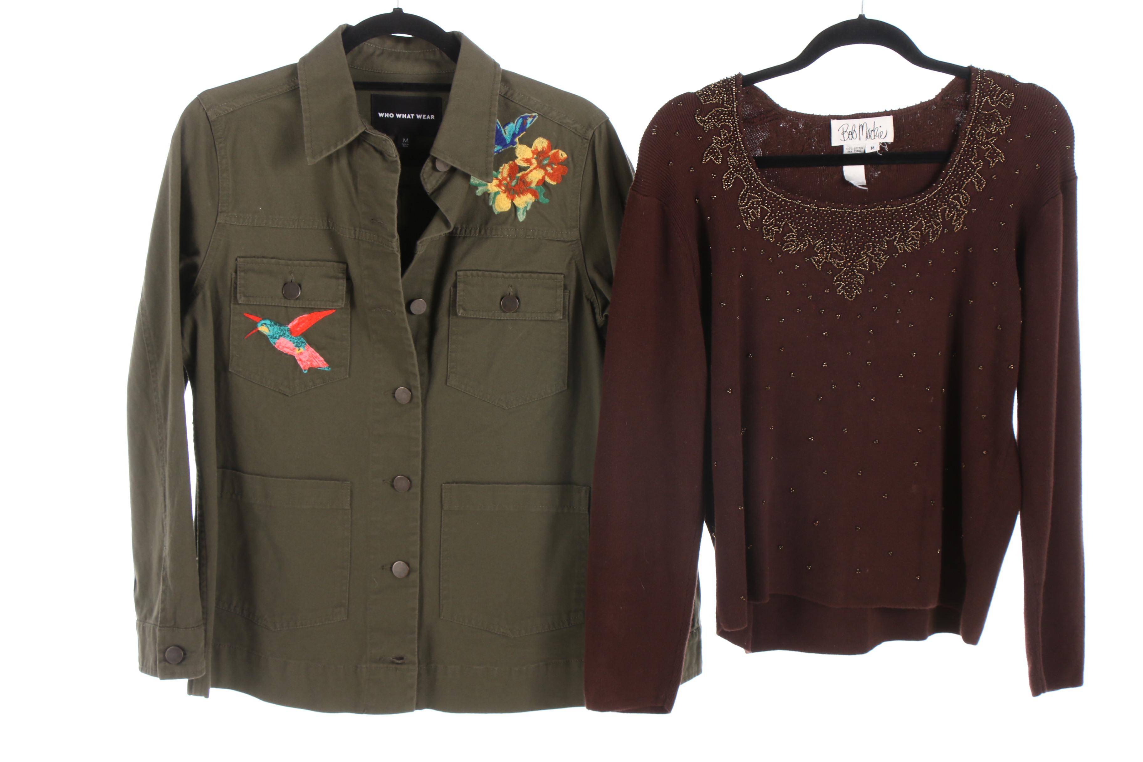 Giorgio Sant'Angelo Suede Jacket, Bob Mackie Sweater and Other Separates