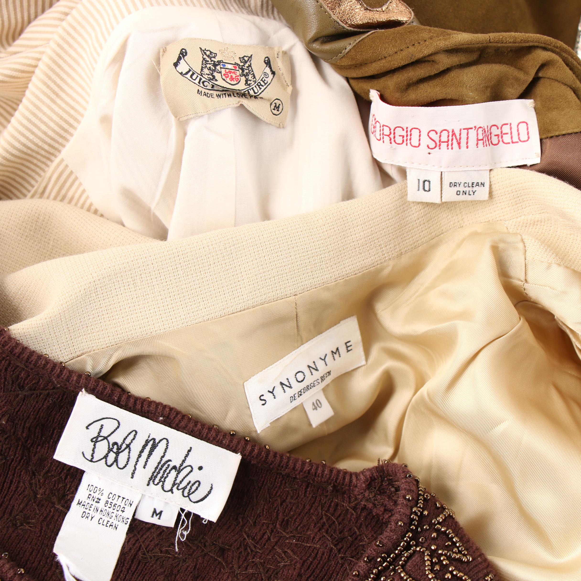 Giorgio Sant'Angelo Suede Jacket, Bob Mackie Sweater and Other Separates