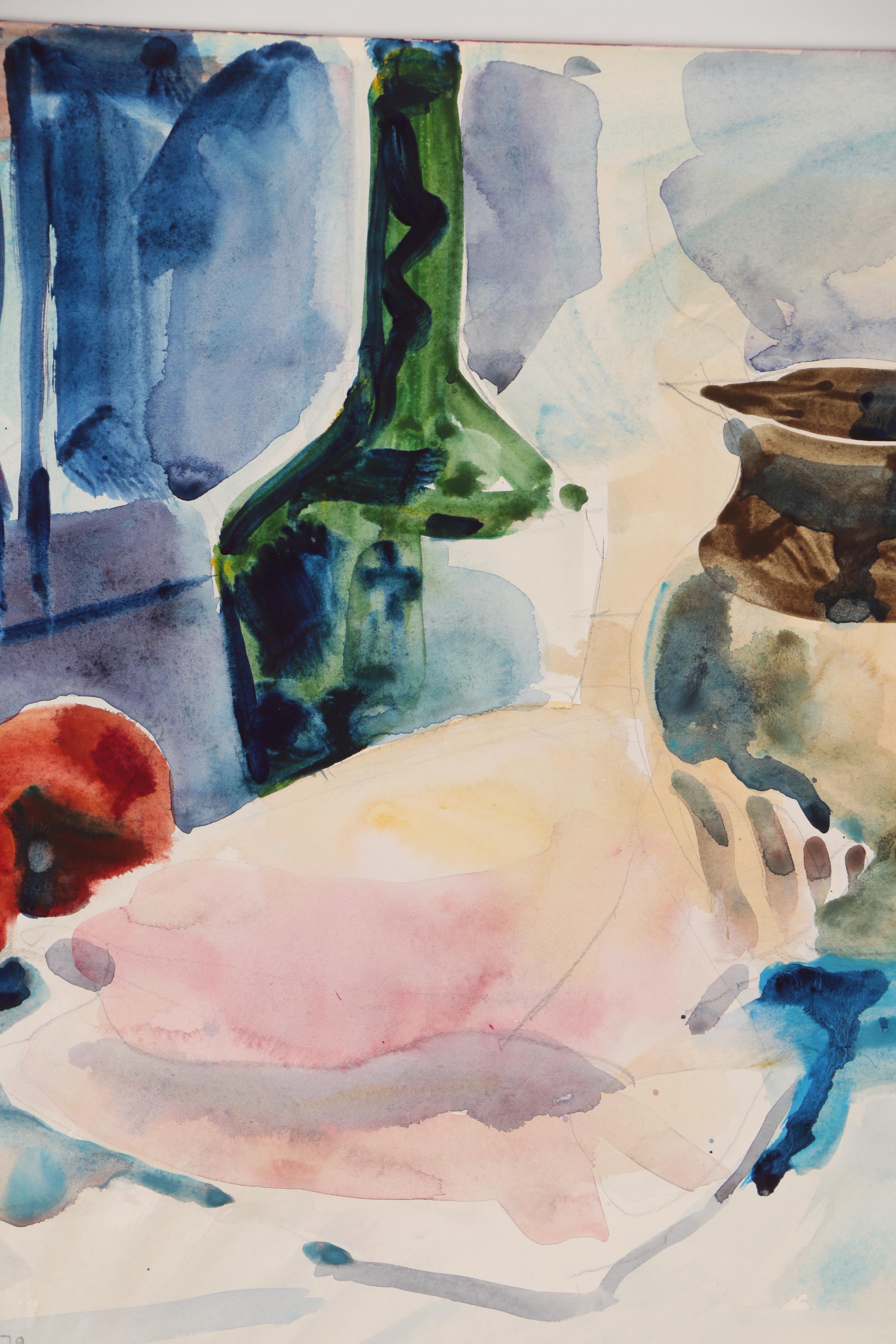 Jack Meanwell Still Life Watercolor Painting, 1979