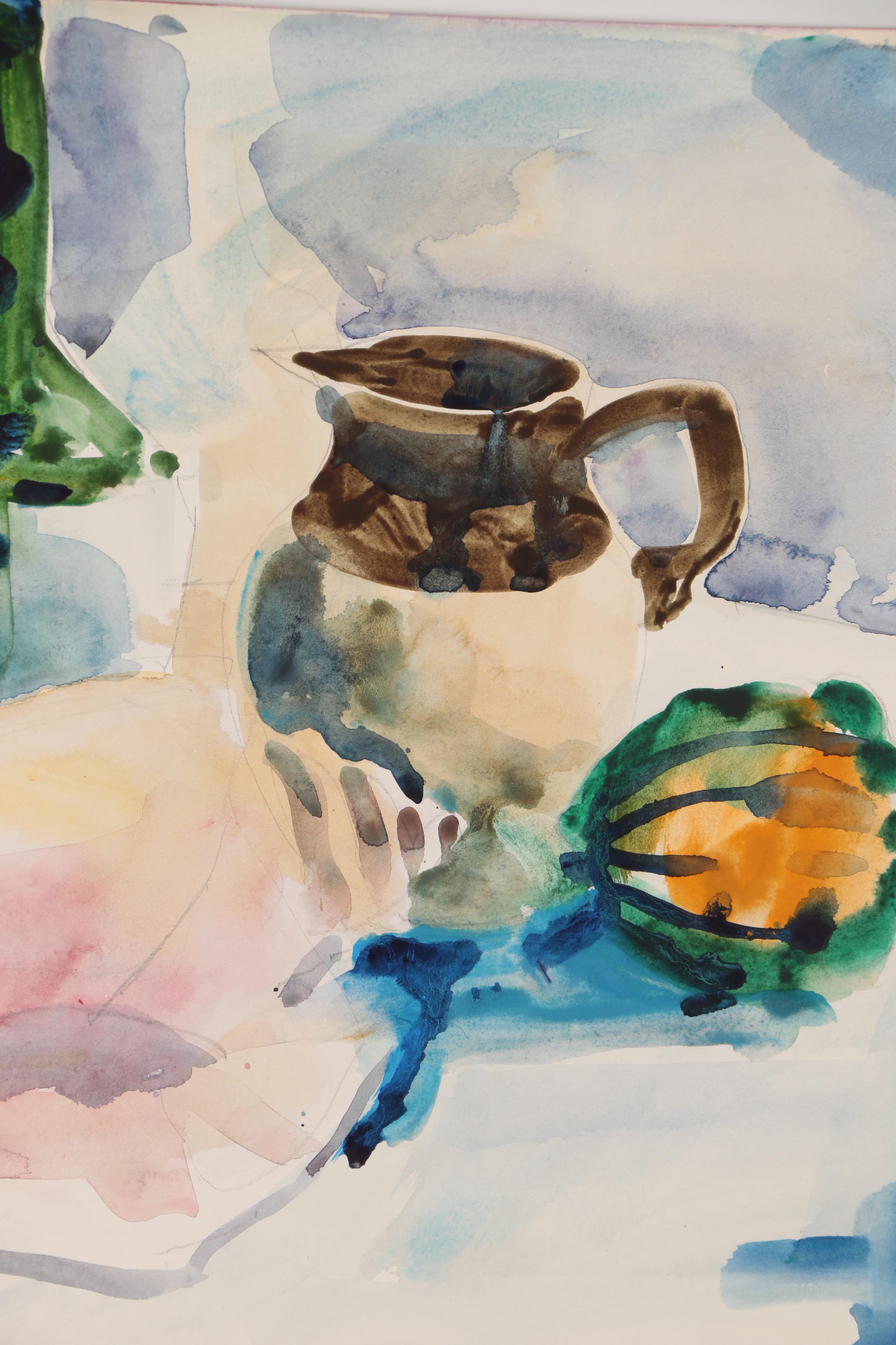 Jack Meanwell Still Life Watercolor Painting, 1979