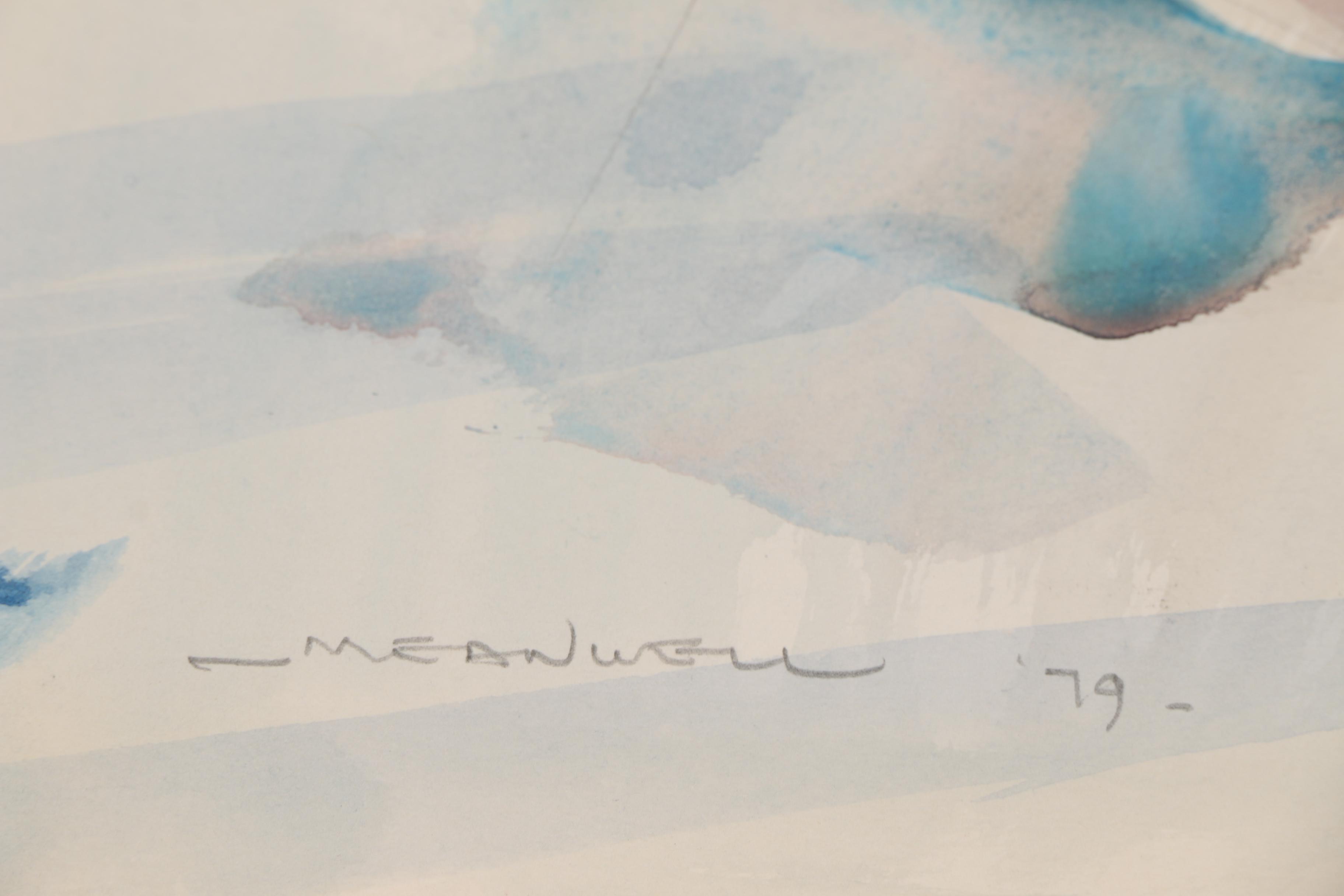 Jack Meanwell Still Life Watercolor Painting, 1979