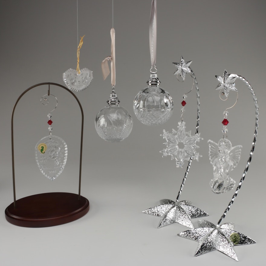 Waterford Crystal Ornaments and Display Stands