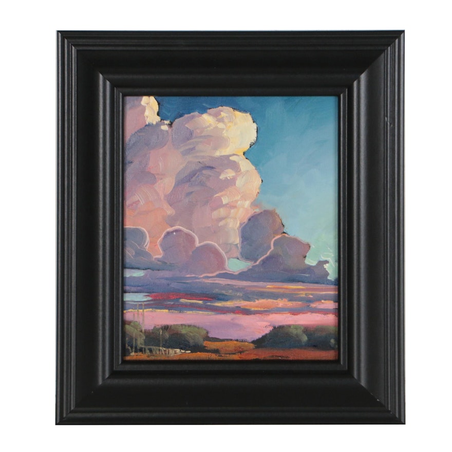 William Hawkins American Landscape Oil Painting