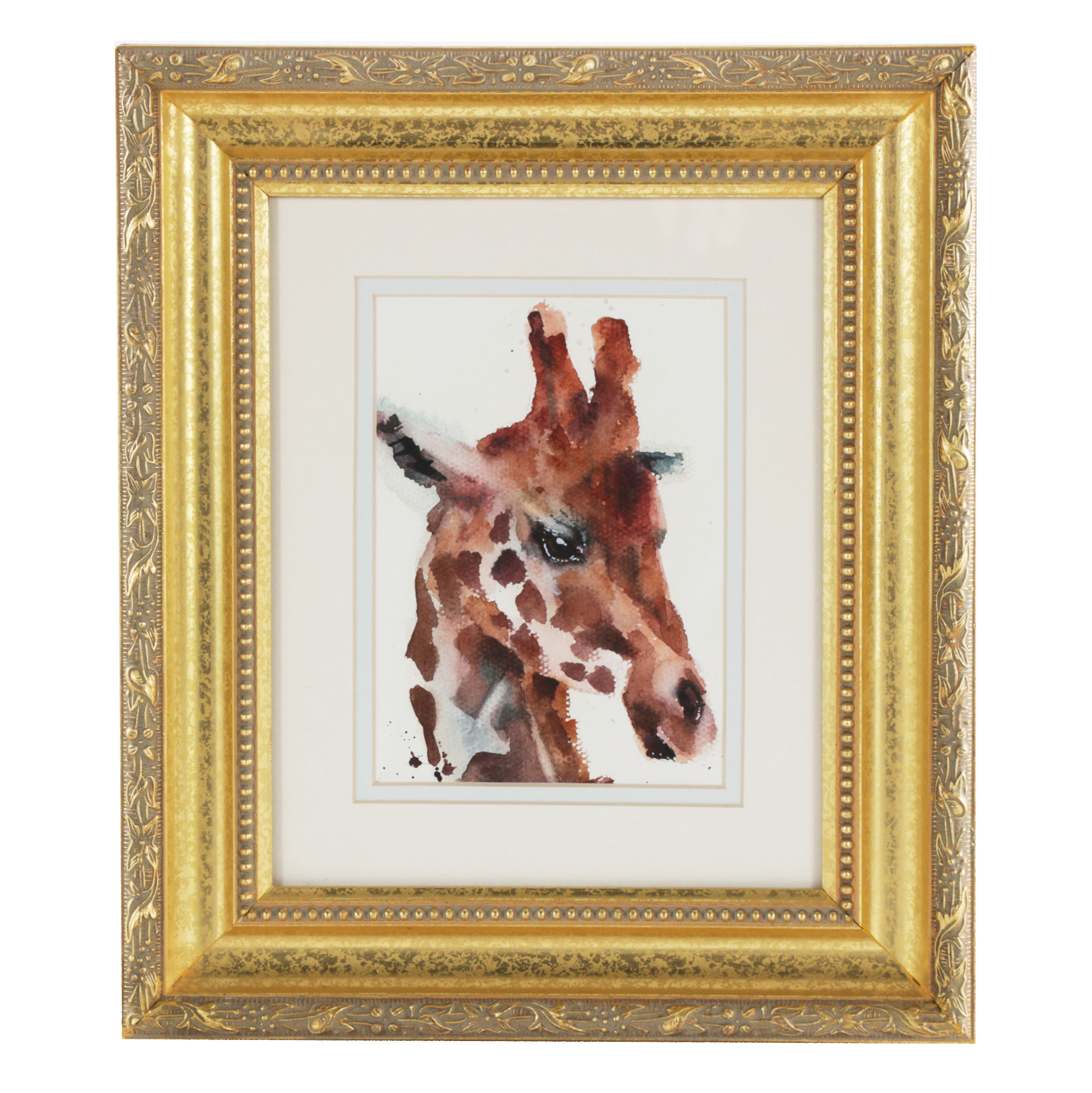 Watercolor Painting of a Giraffe