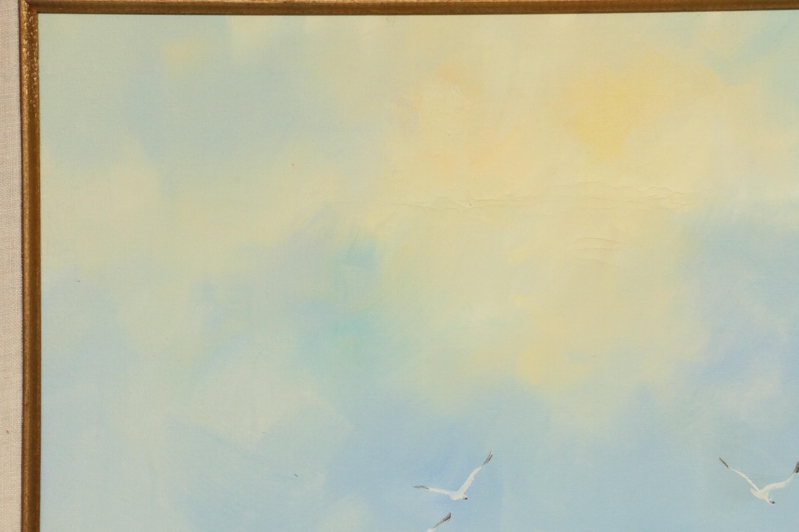 Howard Gailey Beach Landscape Oil Painting