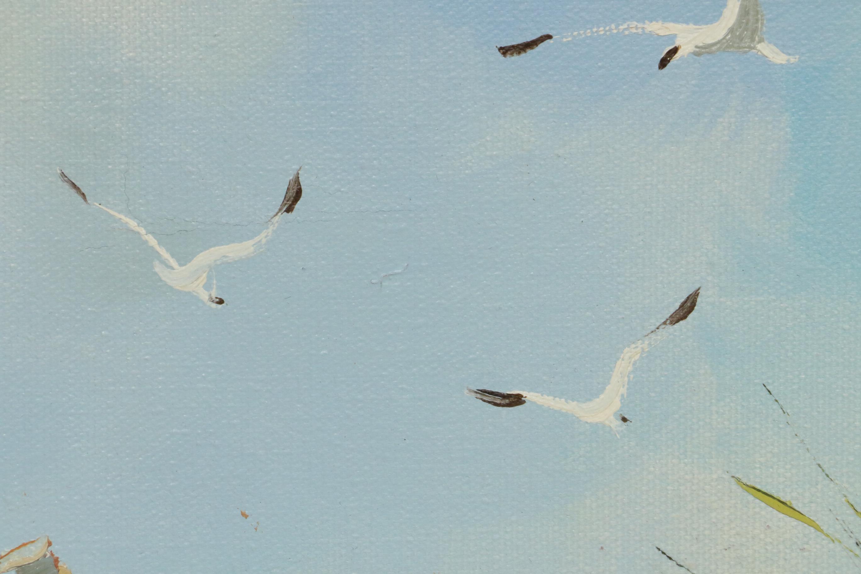 Howard Gailey Beach Landscape Oil Painting