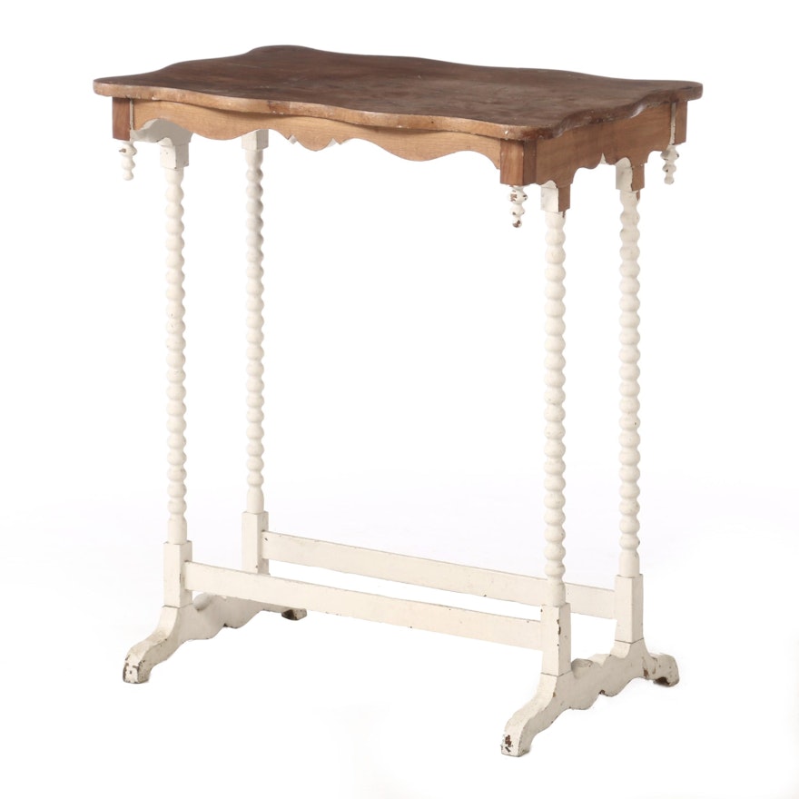 Early Victorian Painted Cottage Table, Early 19th Century