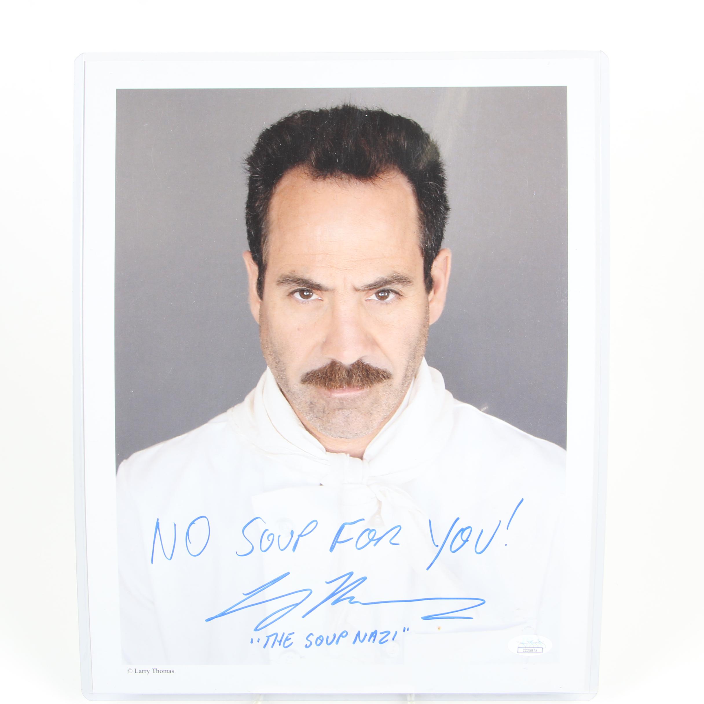Larry Thomas Autographed "The Soup Nazi" Color Photograph with COA