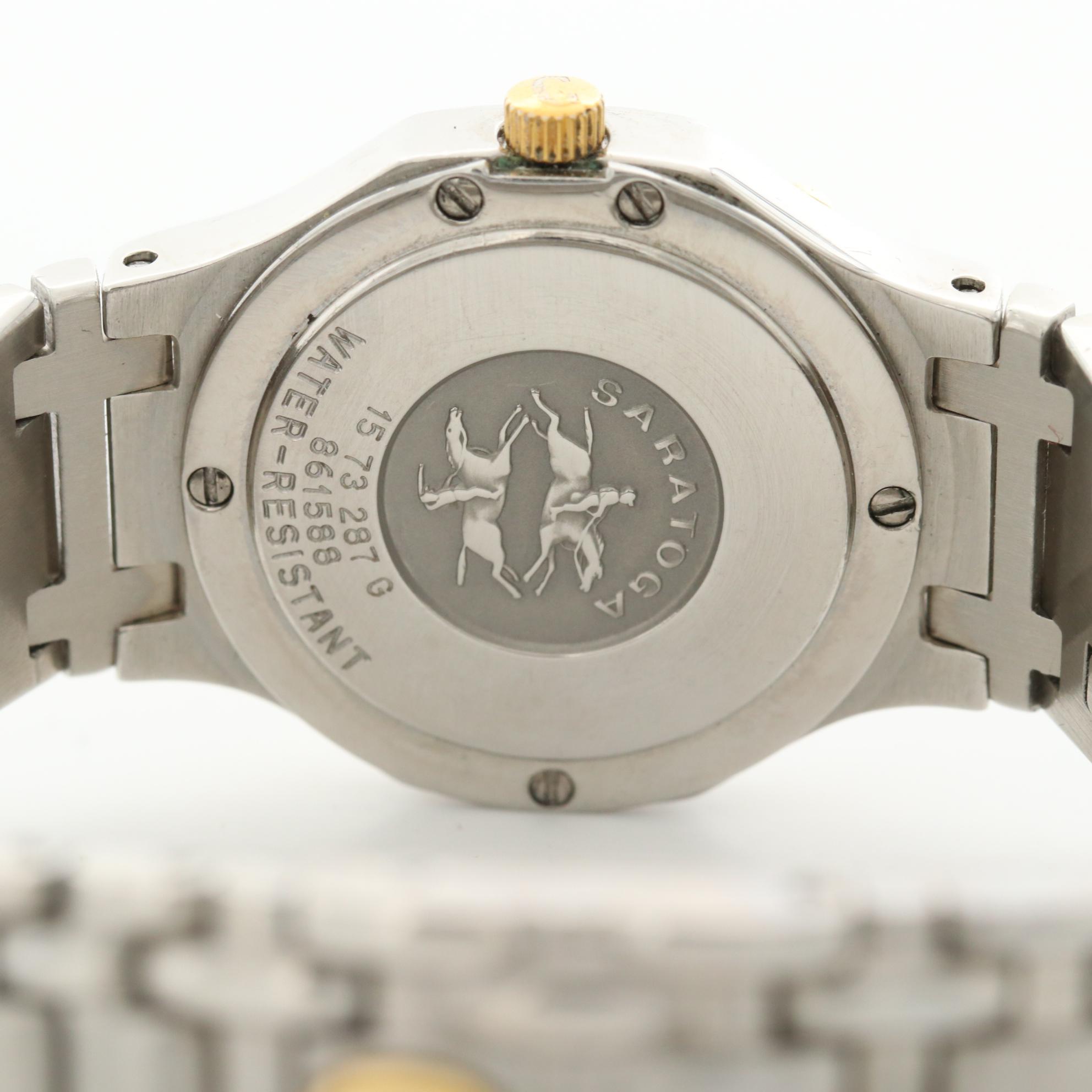 Concord Saratoga 18K Gold and Stainless Steel Quartz Watch With Date