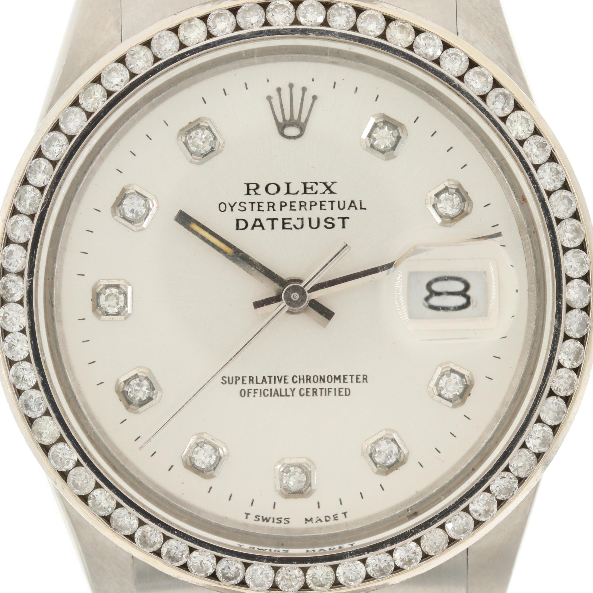 Rolex Datejust 14K Gold and Stainless Steel 1.45 CTW Diamond Watch