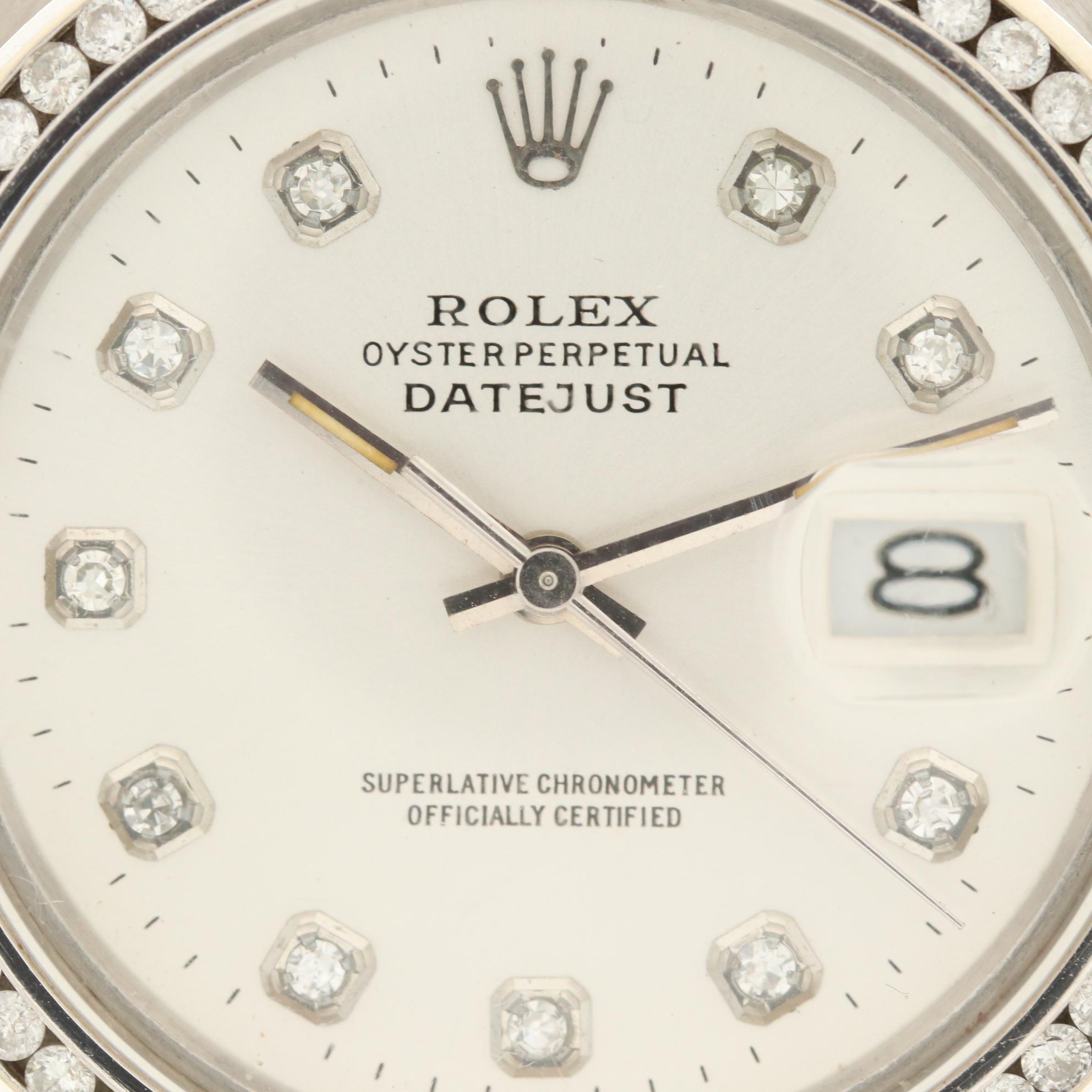 Rolex Datejust 14K Gold and Stainless Steel 1.45 CTW Diamond Watch