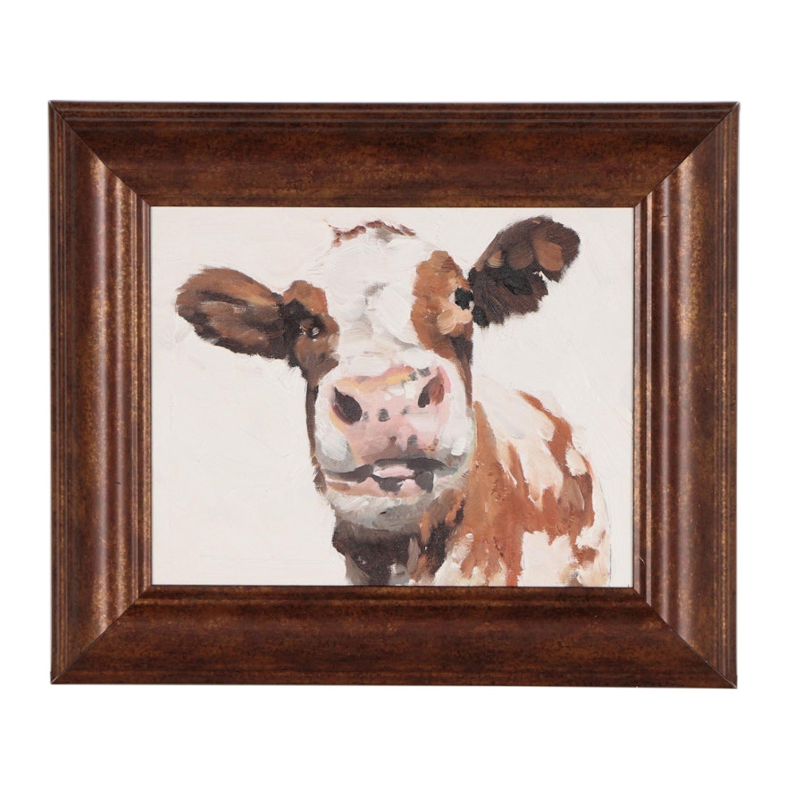 James Coates Oil Portrait of Cow