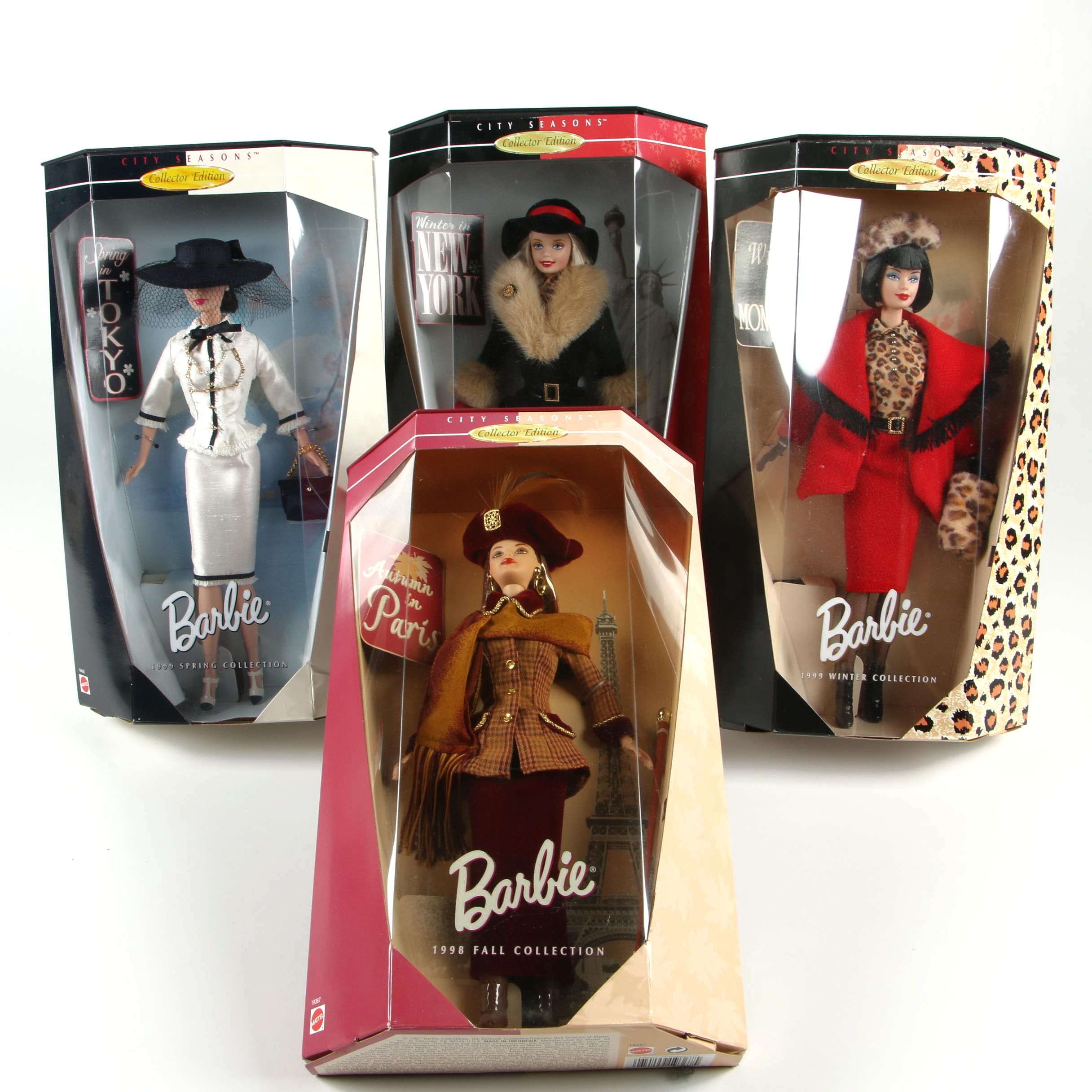 Barbie Collector Edition "City Seasons" Fashion Dolls, 1990's
