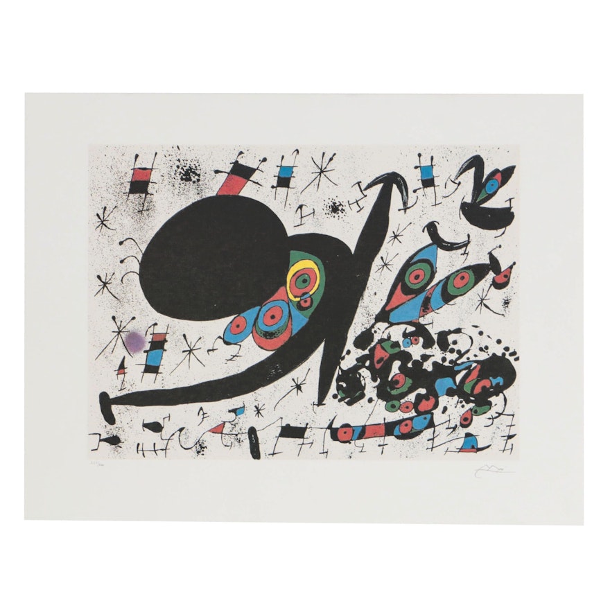 Offset Lithograph after Joan Miró "Homage to Joan Pratt"