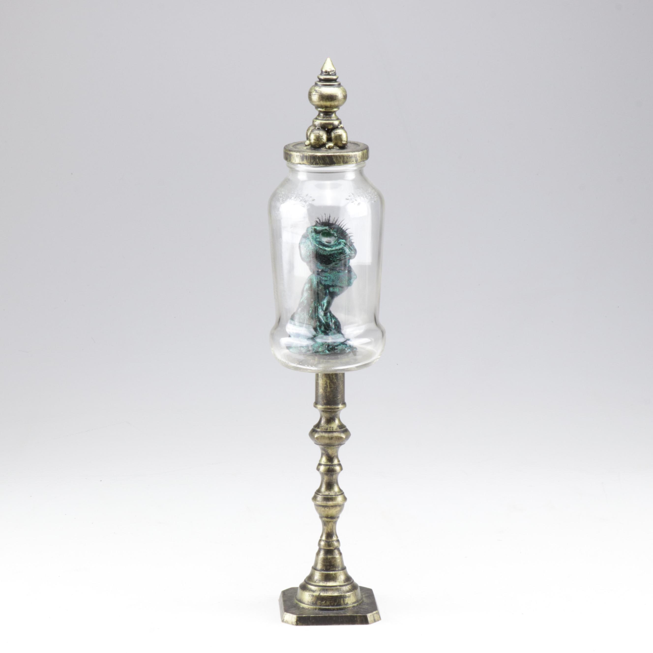 Valtinen Monster-in-Jar Mixed Media Sculpture "I See You"