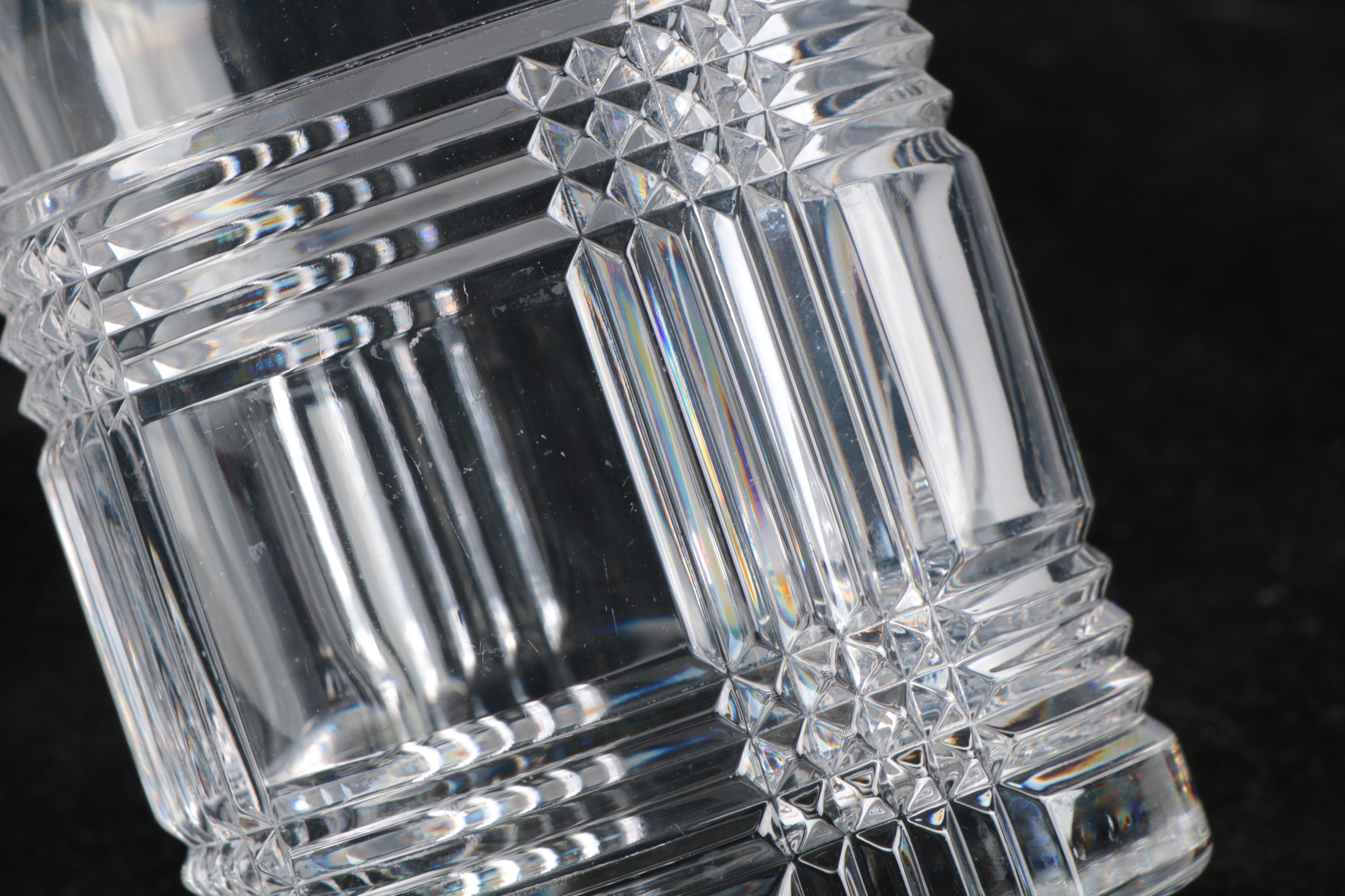 Ralph Lauren "Glen Plaid" Crystal Old Fashioned Glasses