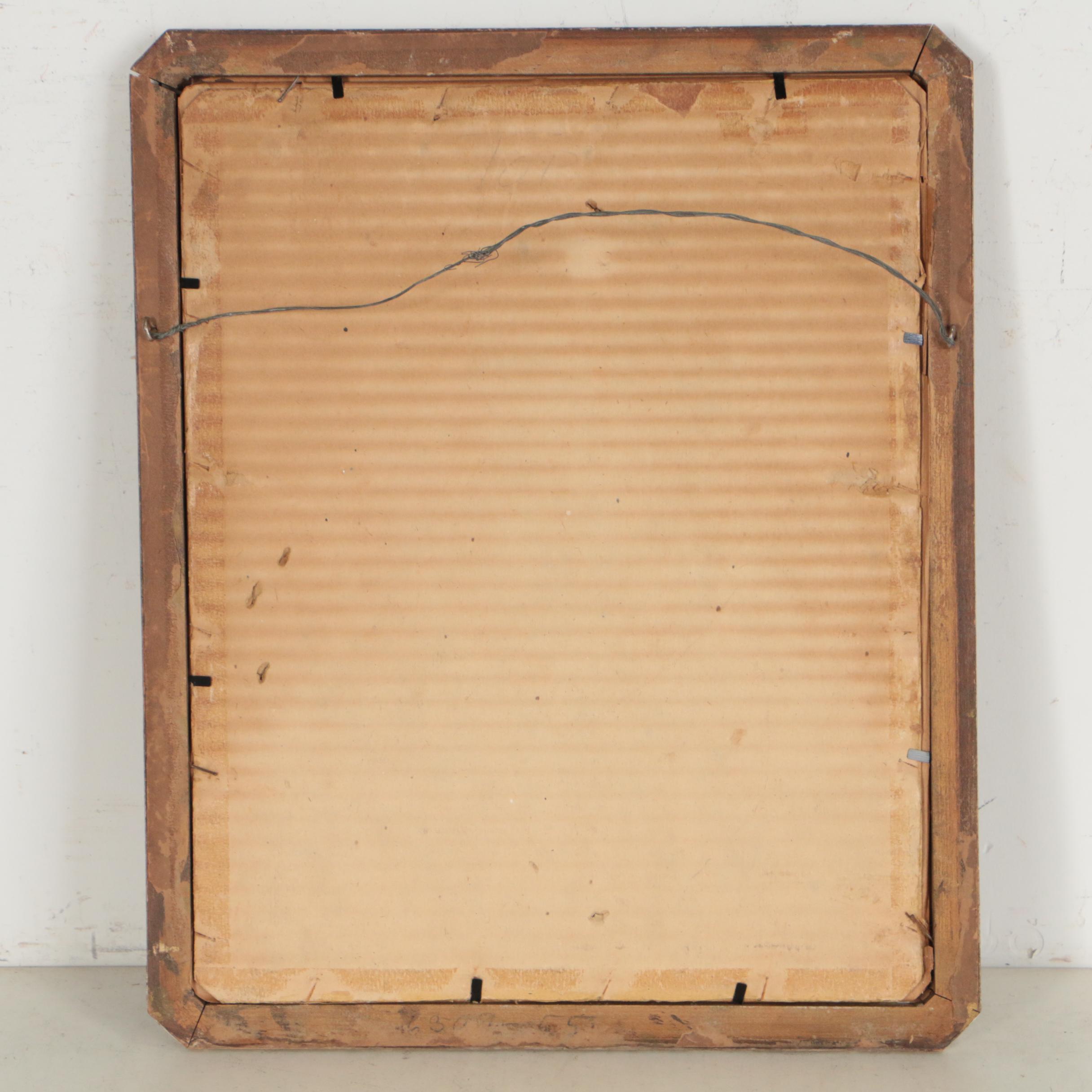 Sands Coat of Arms Gouache Painting, 1921