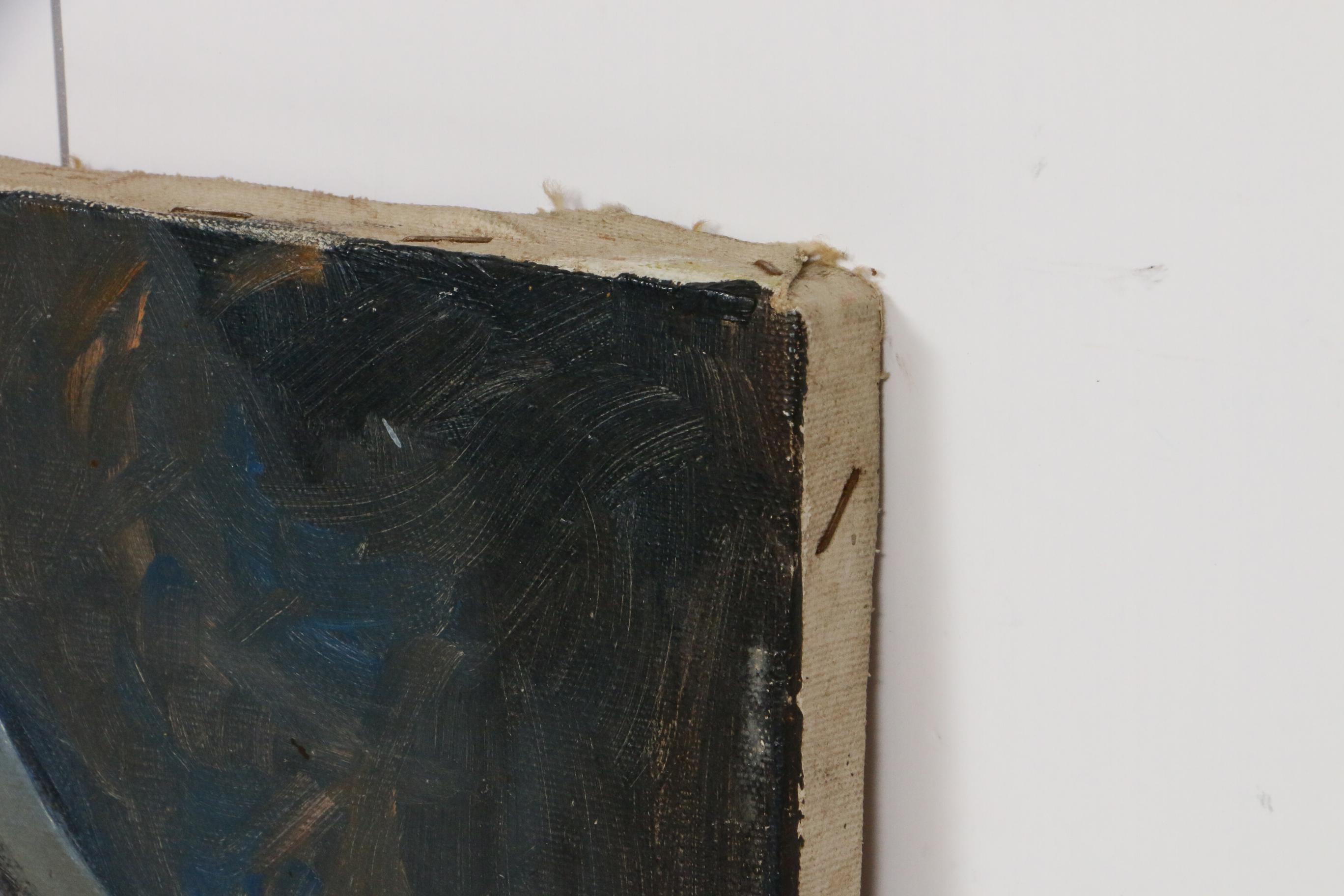 Gerald "Jerry" Page Oil Painting "Fire at National Register"