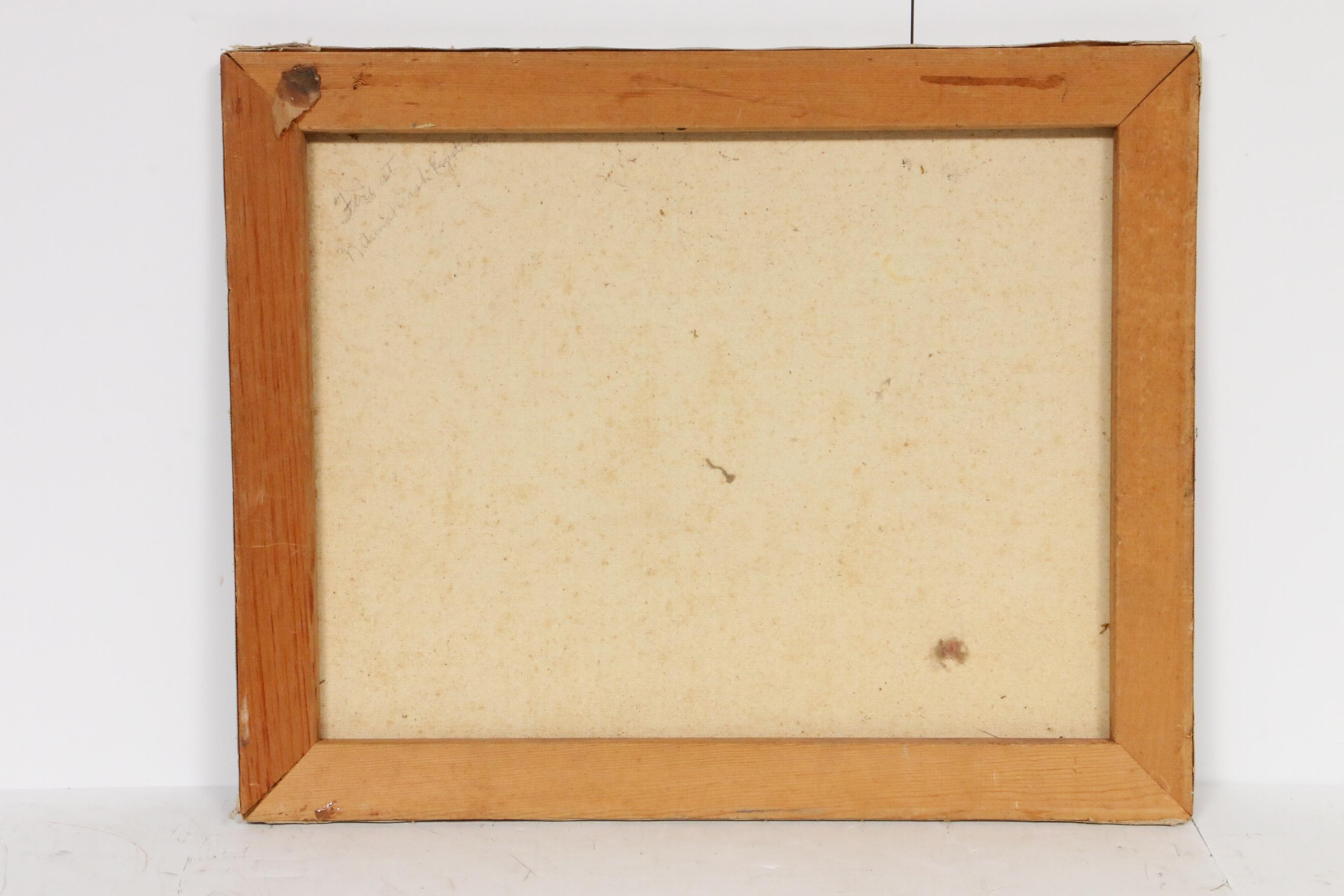 Gerald "Jerry" Page Oil Painting "Fire at National Register"