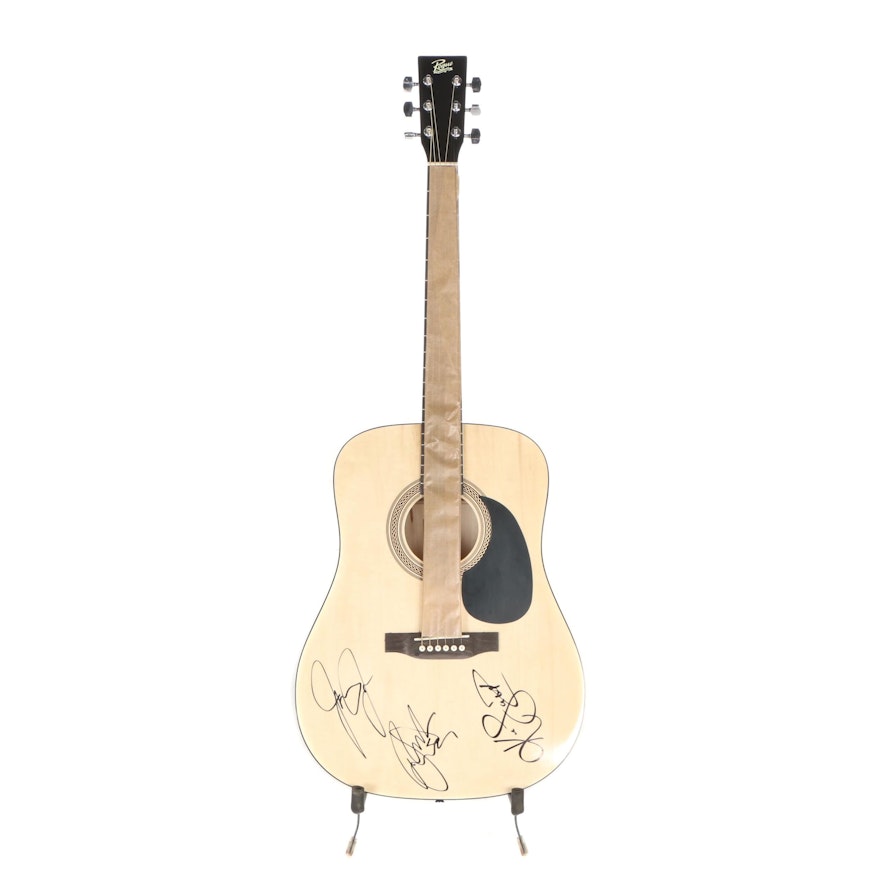 Jonas Brothers Signed Rogue Acoustic Guitar