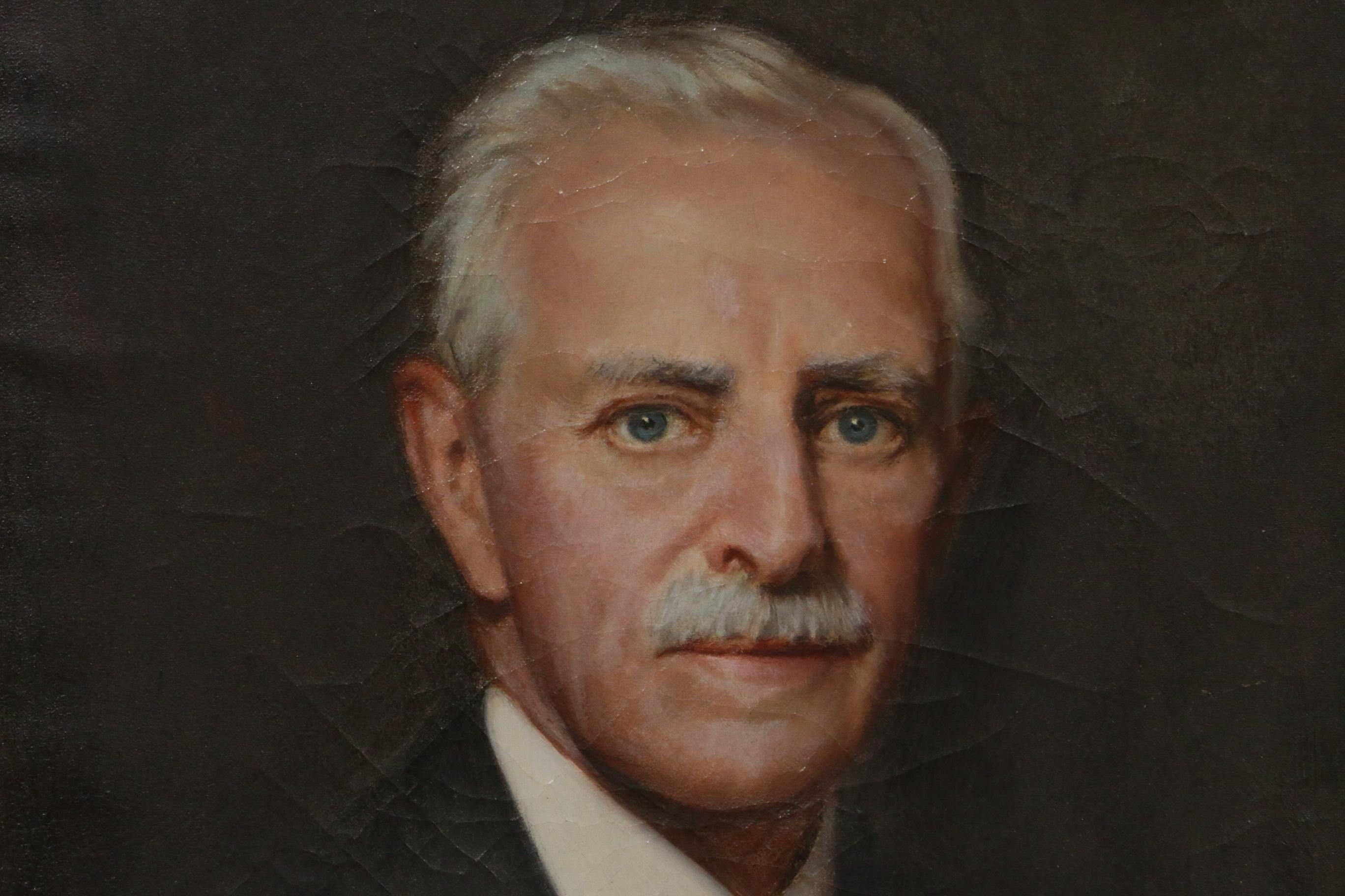 Mid 20th Century Portrait Oil Painting