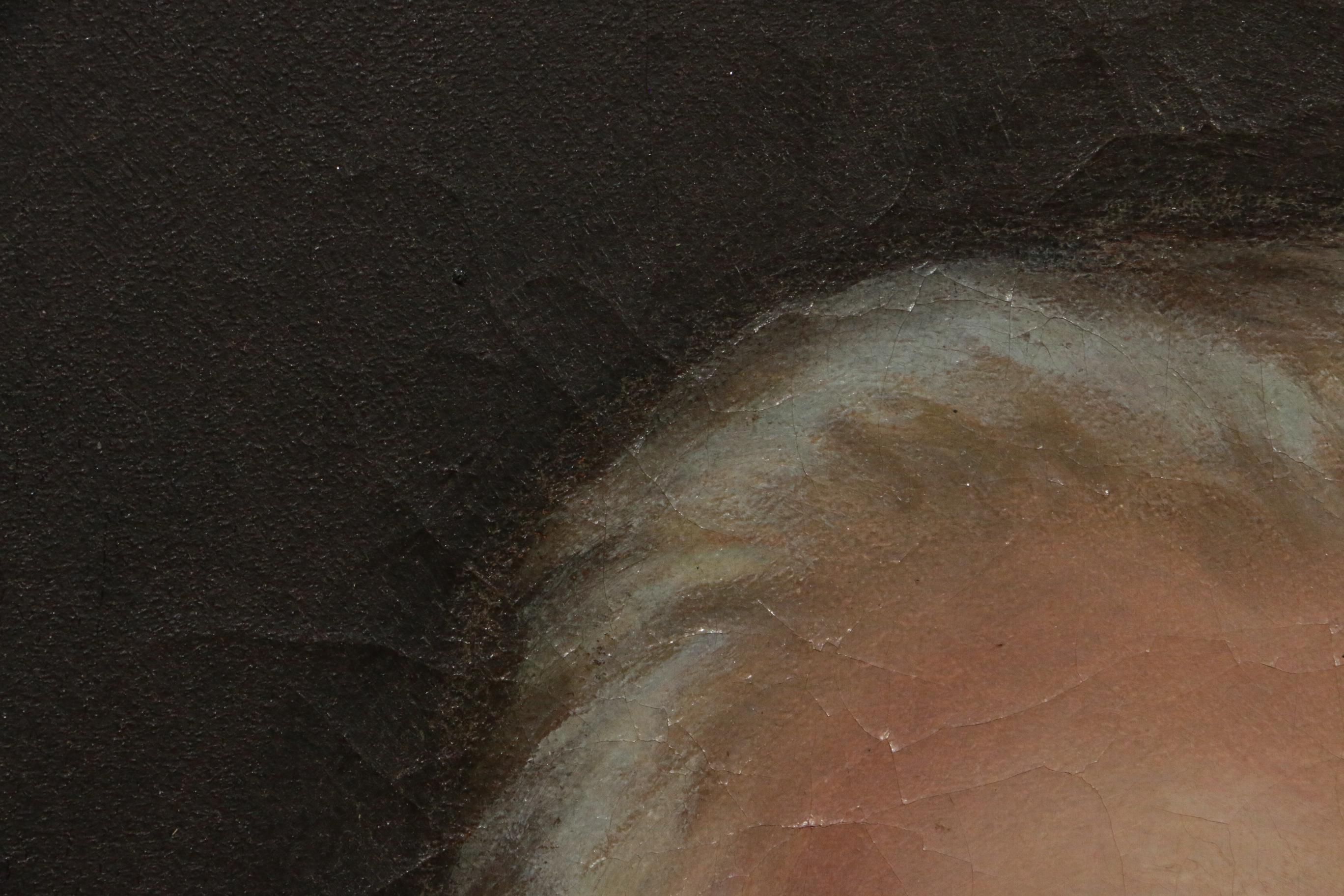 Mid 20th Century Portrait Oil Painting