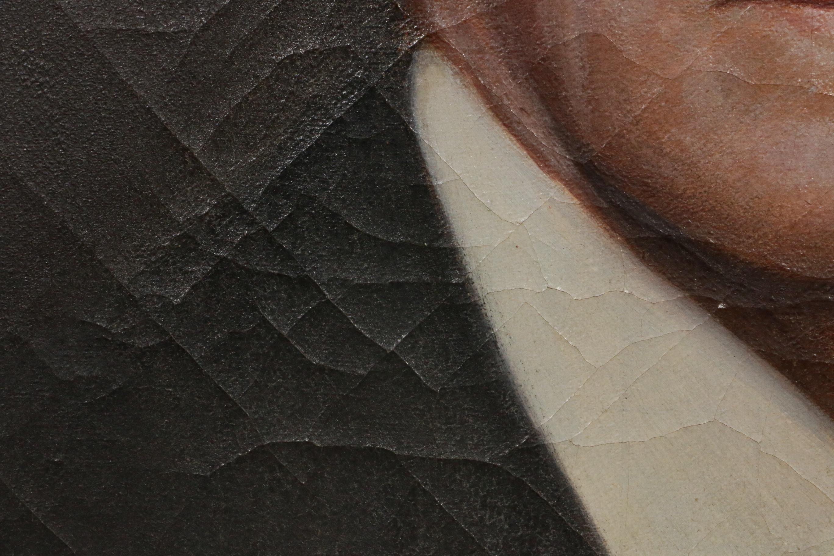 Mid 20th Century Portrait Oil Painting