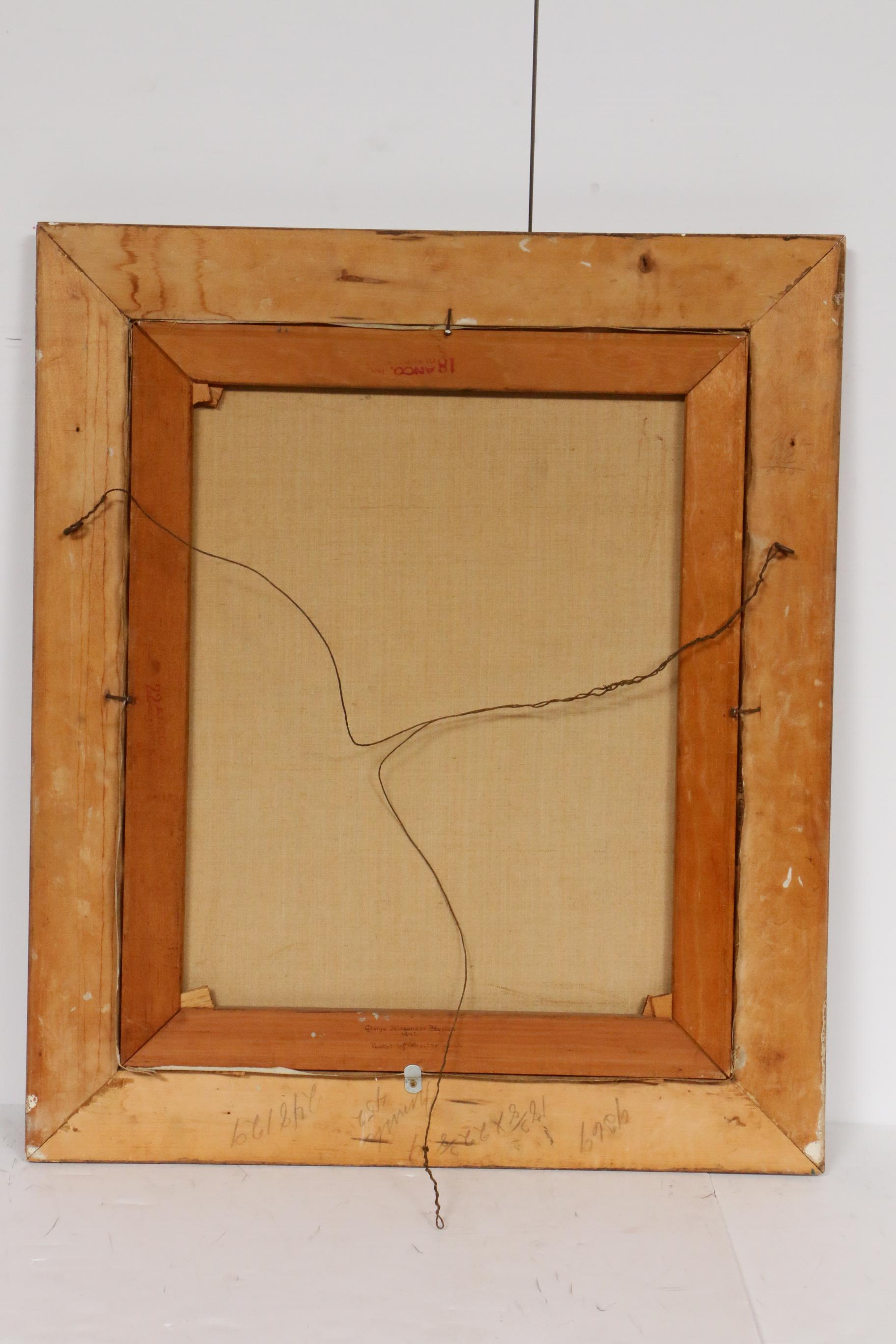 Mid 20th Century Portrait Oil Painting