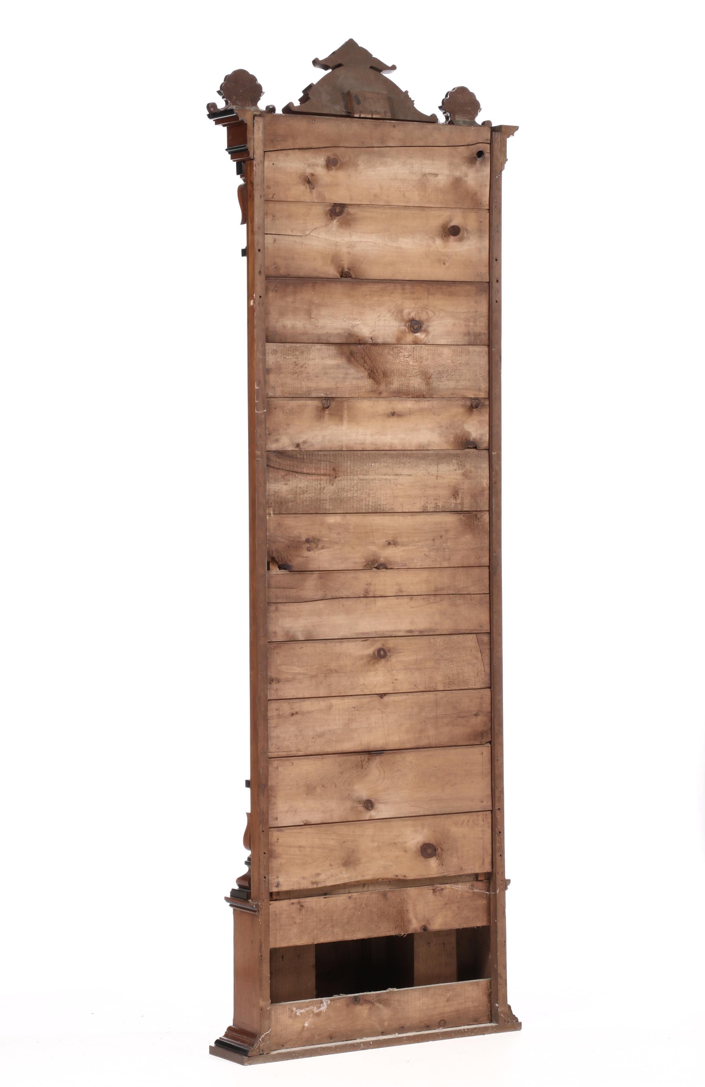 Victorian Eastlake Walnut Pier Mirror, Late 19th Century