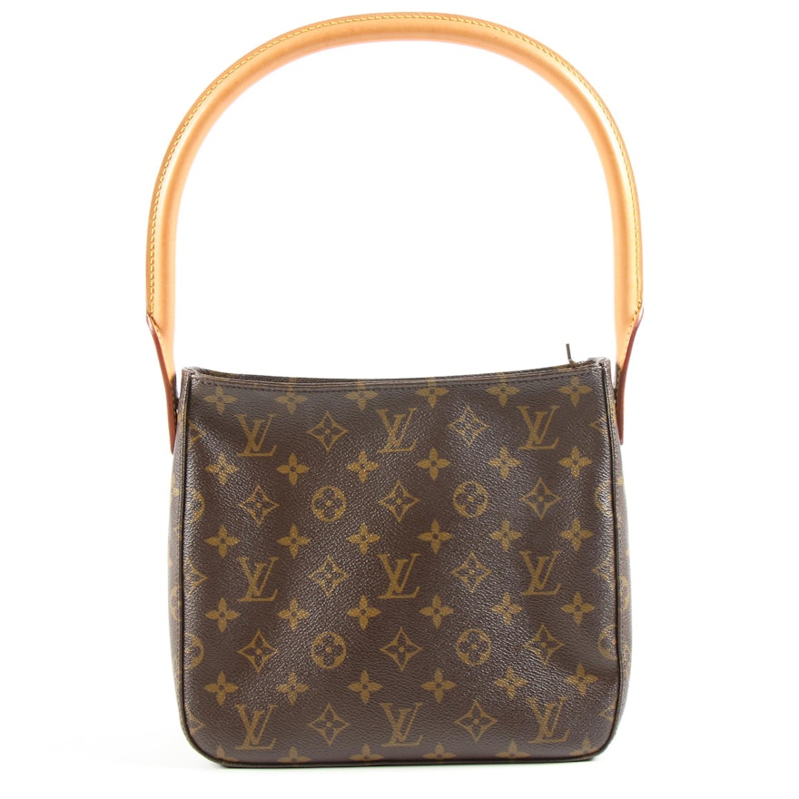 Louis Vuitton Looping MM Shoulder Bag in Monogram Canvas and Vachetta Leather