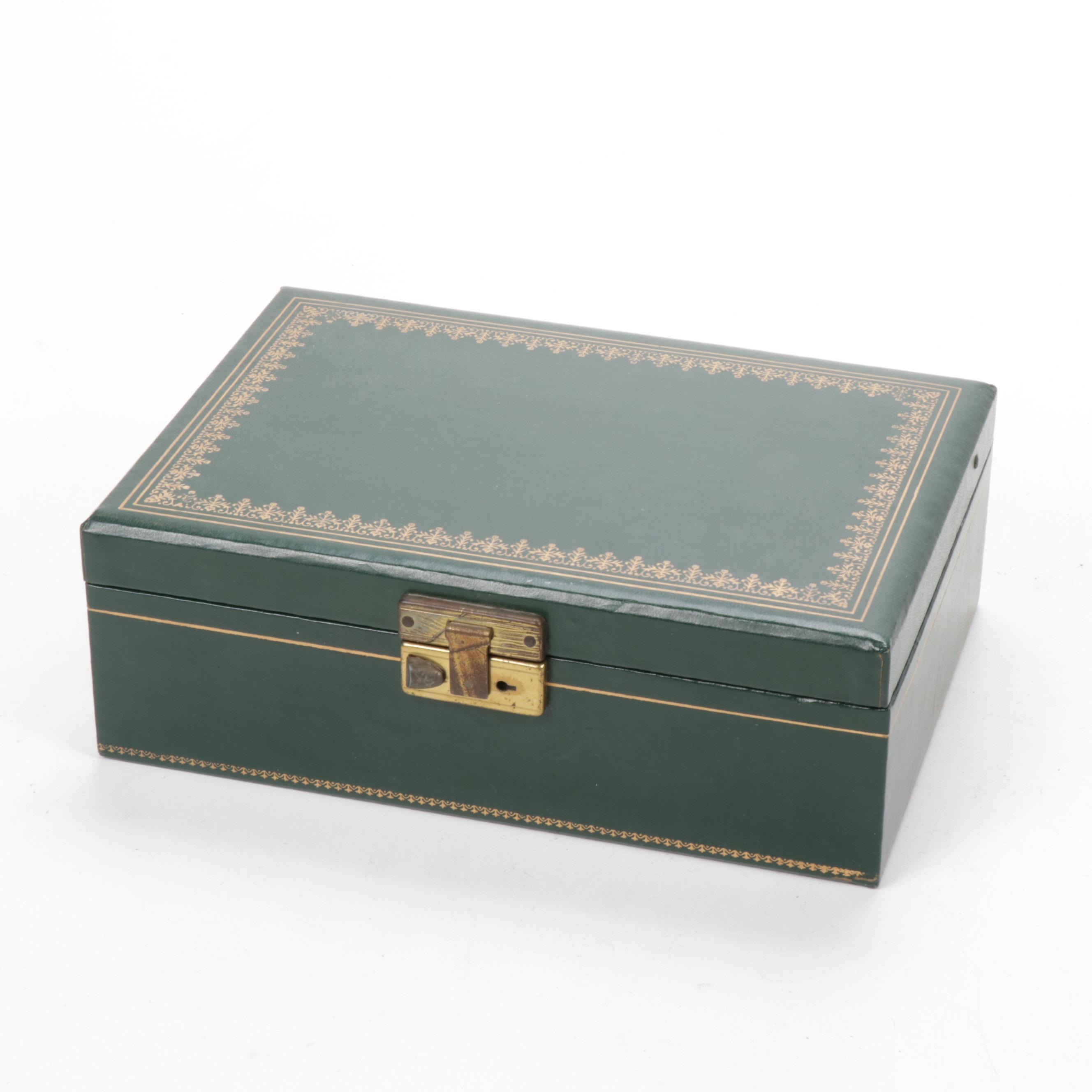 Vintage Jewelry Box and Assorted Costume Jewelry