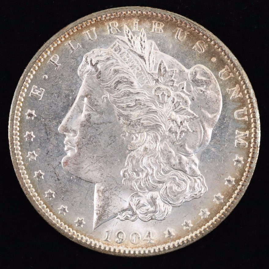 A 1904-O Morgan Silver Dollar