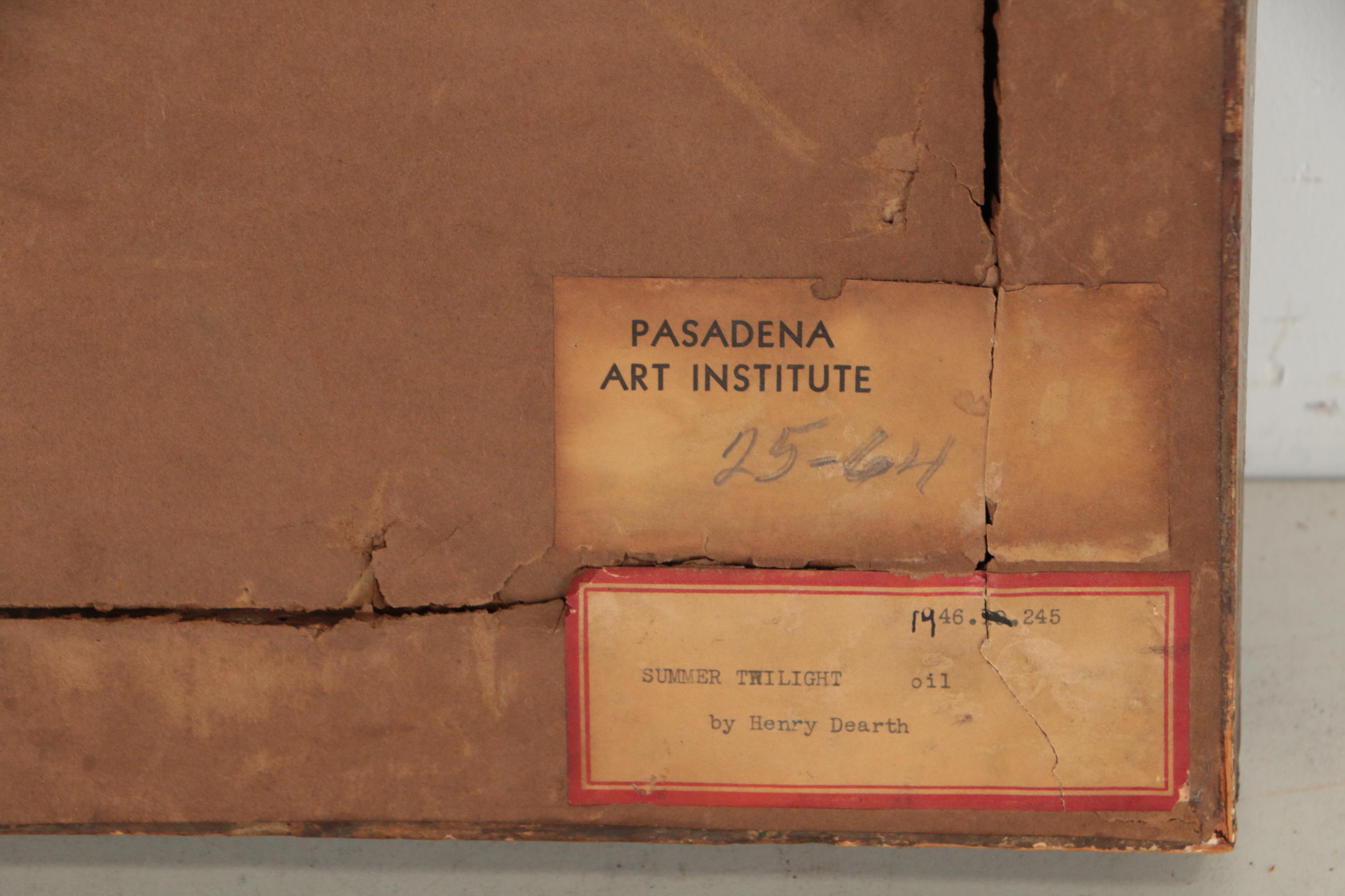 Henry Golden Dearth Oil Painting "Summer Twilight", Early 20th Century