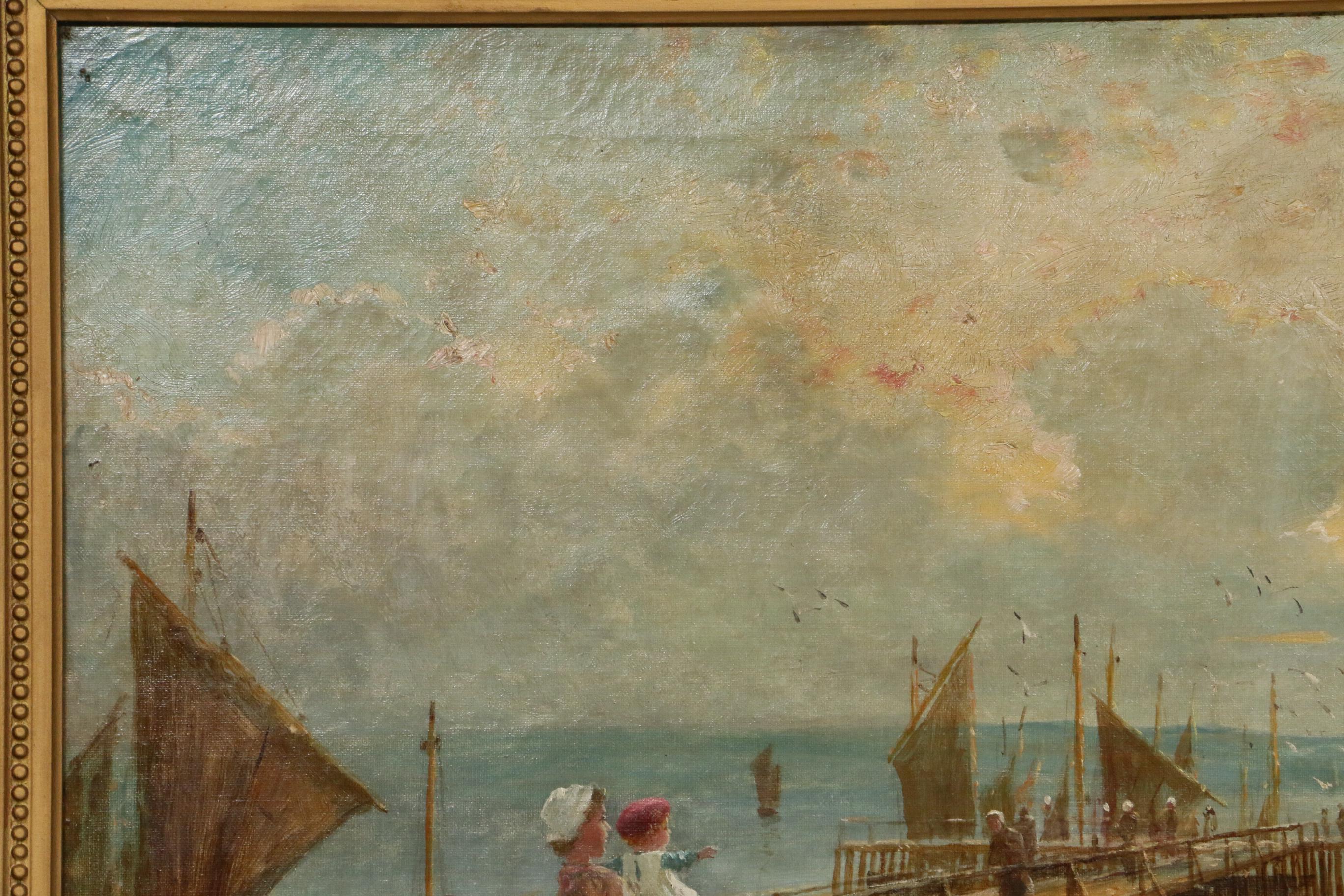 Haydn Reynolds Mackey Impressionist Style Seascape Oil Painting