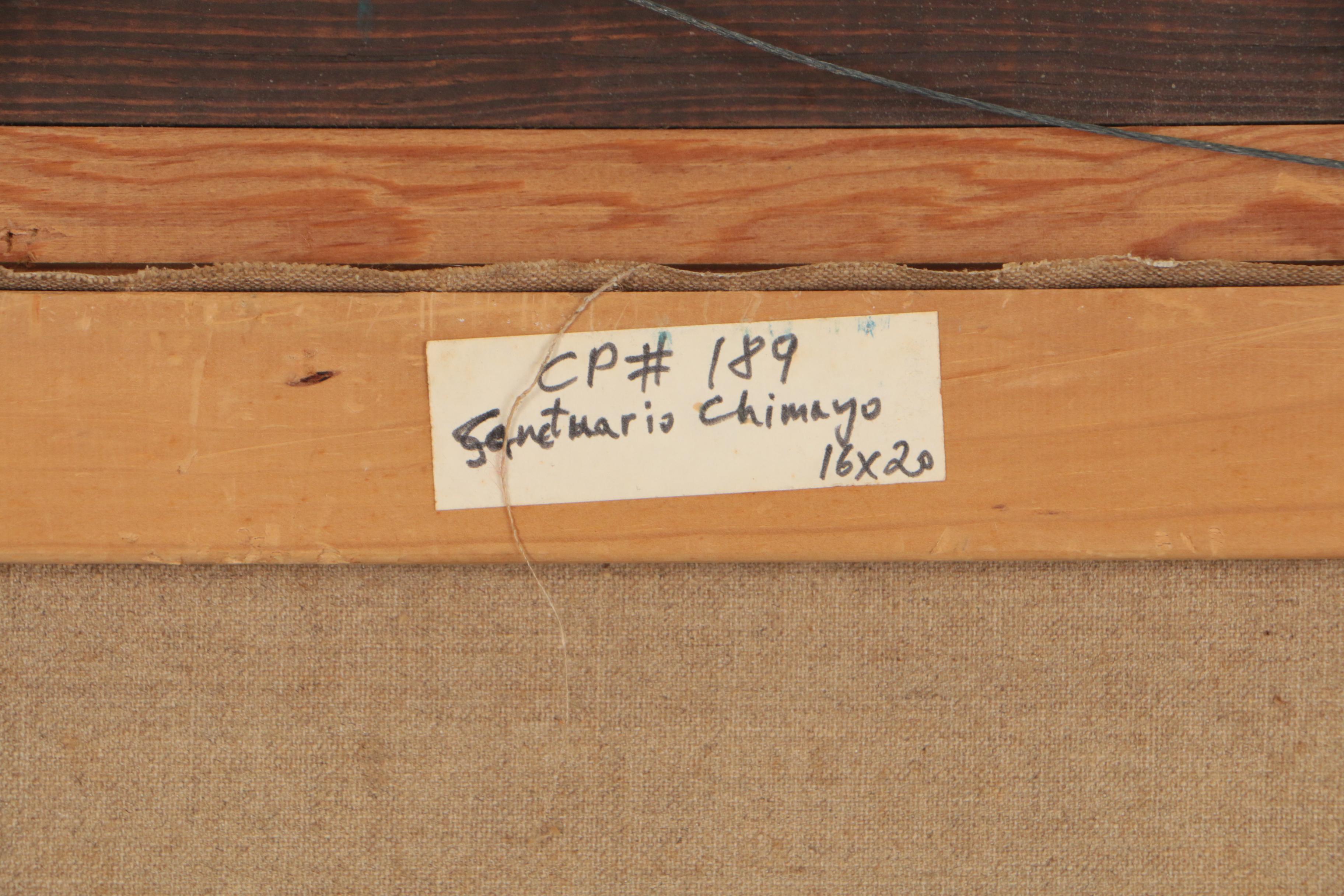 Christo Popoff Oil Painting "Santuario de Chimayo", 1977