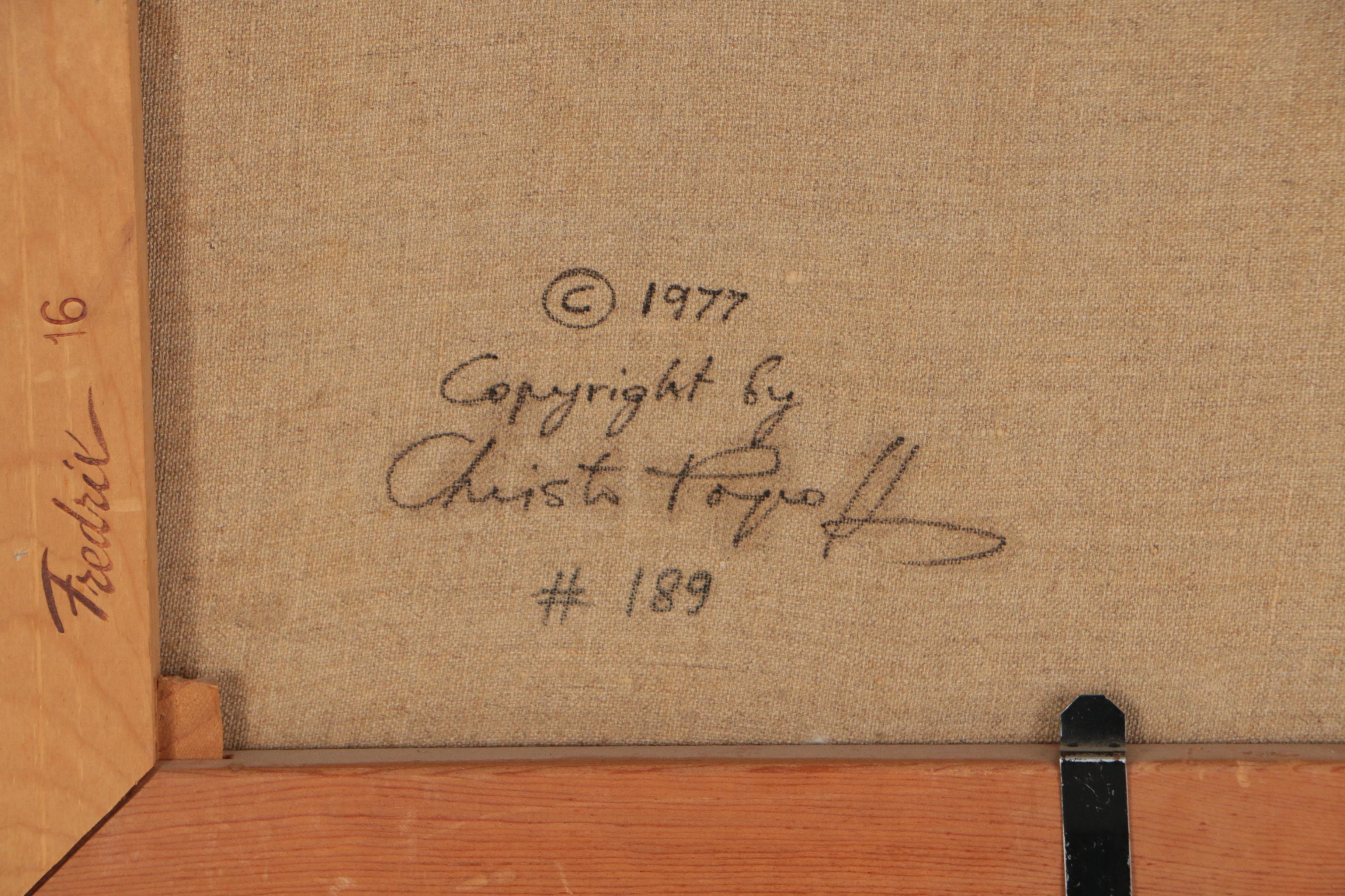 Christo Popoff Oil Painting "Santuario de Chimayo", 1977