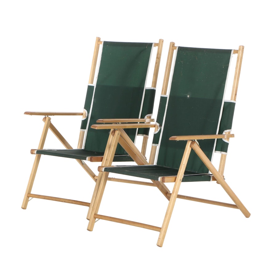 Telescope Casual Furniture Canvas Patio Folding Chairs