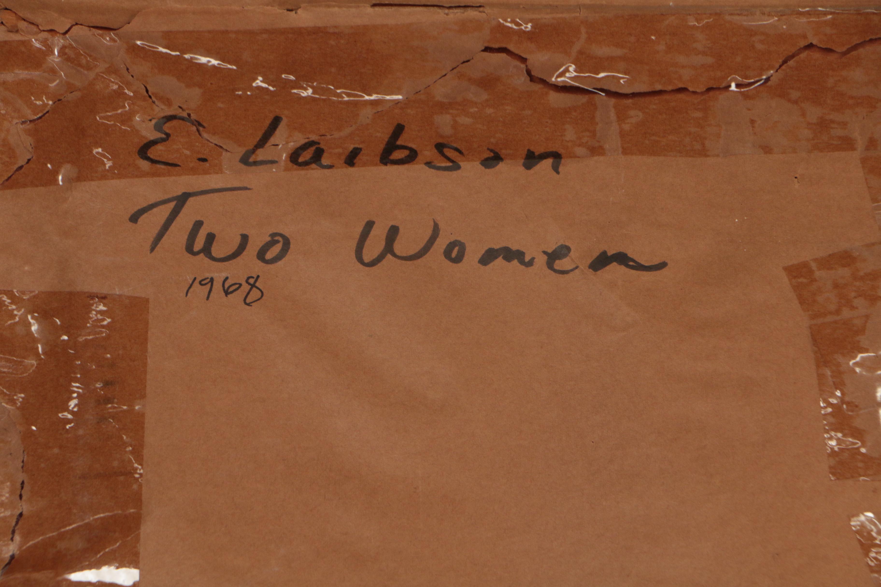 Estelle Laibson Oil Painting "Two Women"