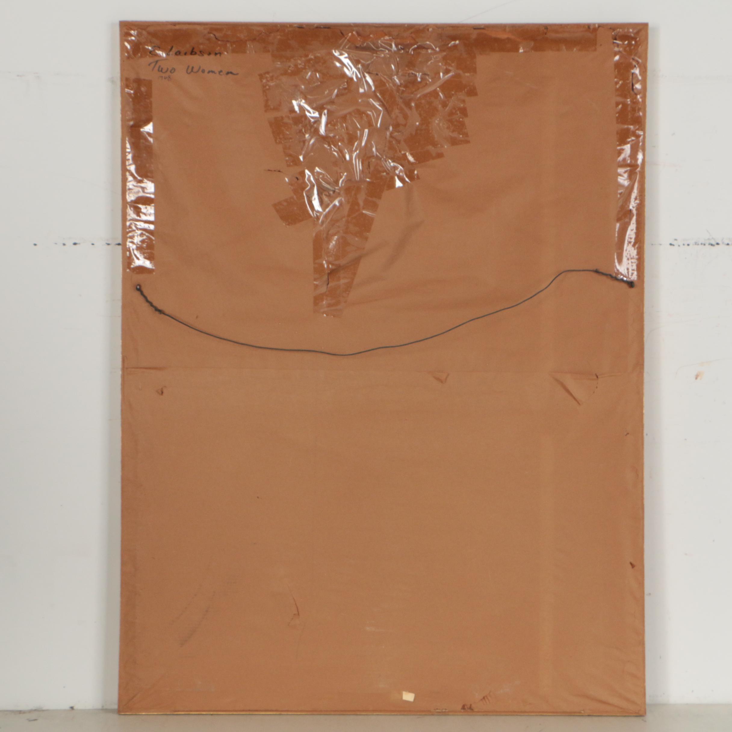 Estelle Laibson Oil Painting "Two Women"