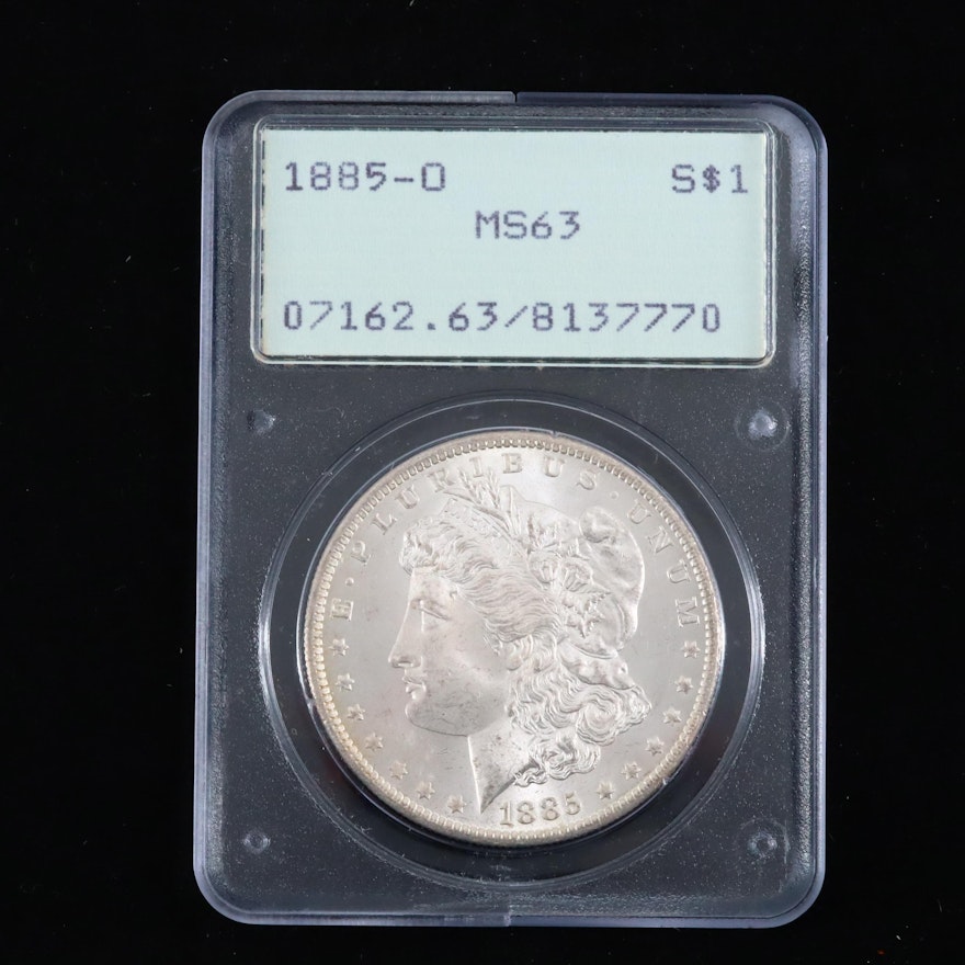 PCGS Graded MS63 1885-O Silver Morgan Dollar