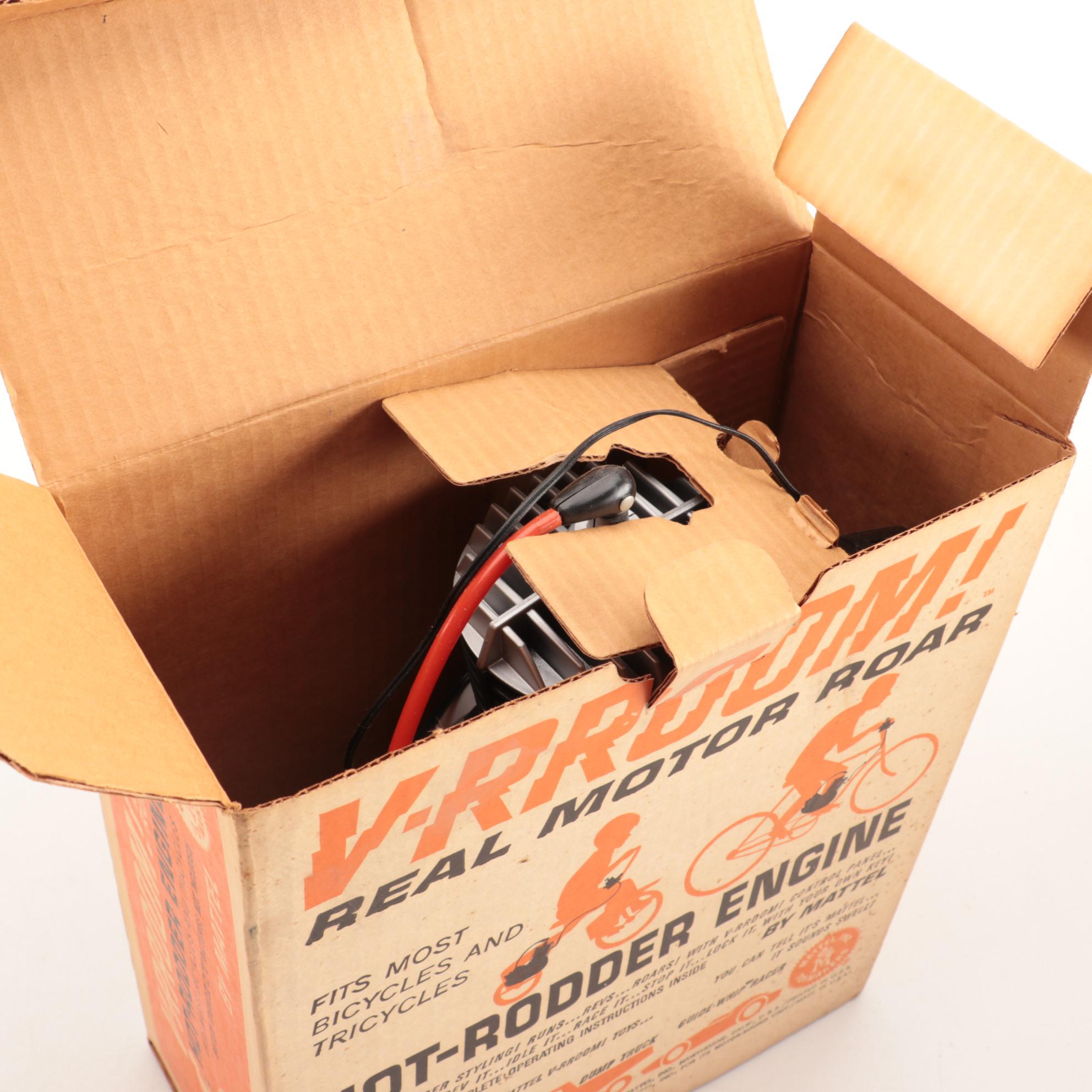 Mattel "V-RROOM!" Hot-Rodder Battery Powered Engines in Original Packaging, 1963